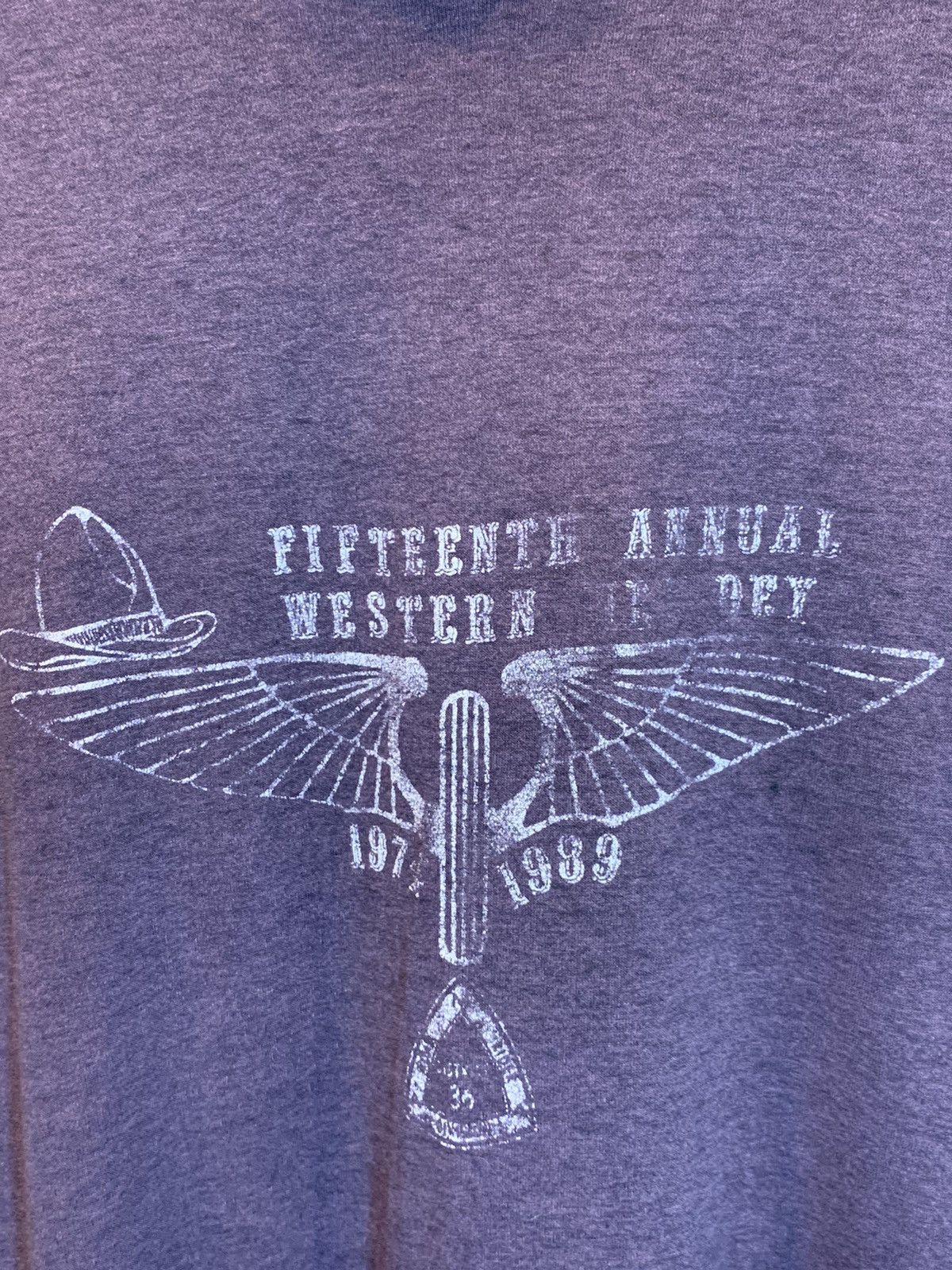 Vintage *RARE* Vintage 80s Faded Western Art Single Stitch T-Shirt L Size US L / EU 52-54 / 3 - 4 Thumbnail
