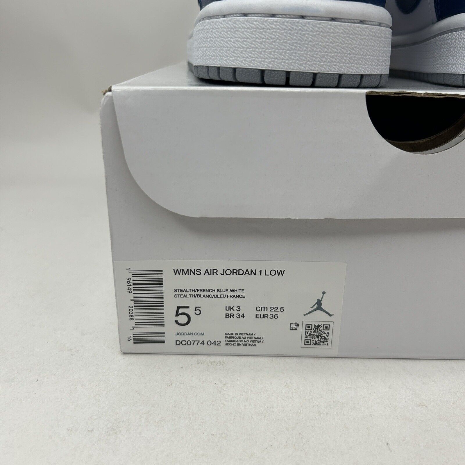 Nike Nike Air Jordan 1 Retro Low WMNS “Stealth French Blue” 2023 Size US 5.5 / IT 35.5 - 5 Thumbnail