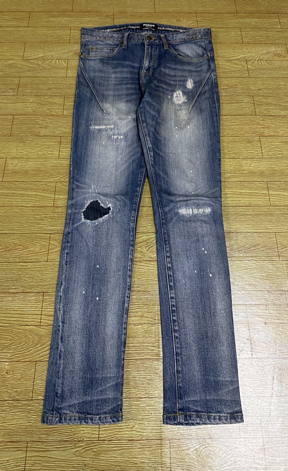 Very Rare Vintage Number Nine 1piu1guale3 Ripped Jeans 2000s