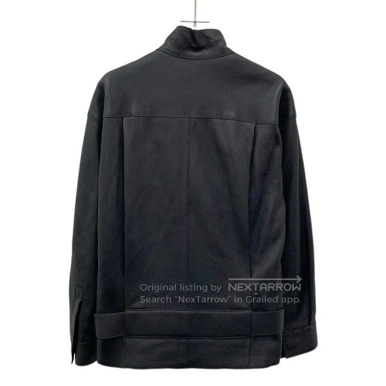 Hermes Hermes Black Deer Leather Belt Buckle Jacket. Size US XXS / EU 40 - 2 Thumbnail