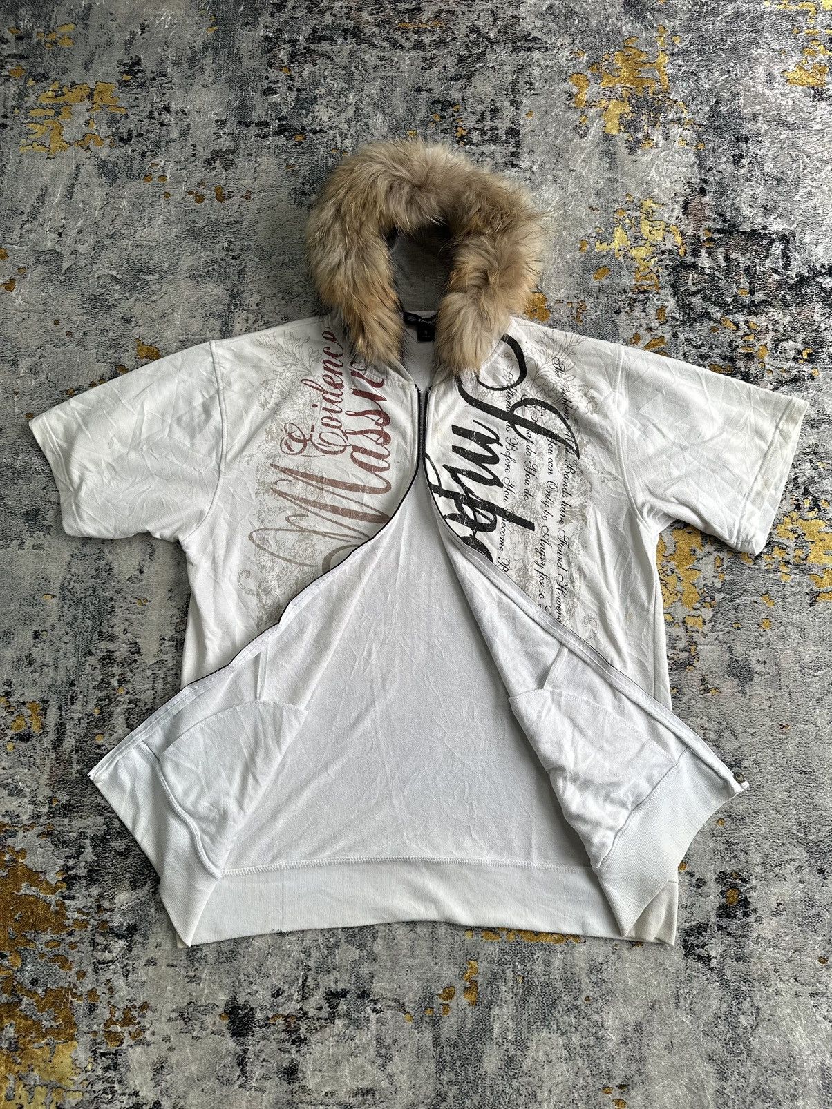 Hysteric Glamour CRAZY POEM FUR ZIP HOODIE IMPALA IFSIXWASNINE STYLED Size US XL / EU 56 / 4 - 3 Thumbnail