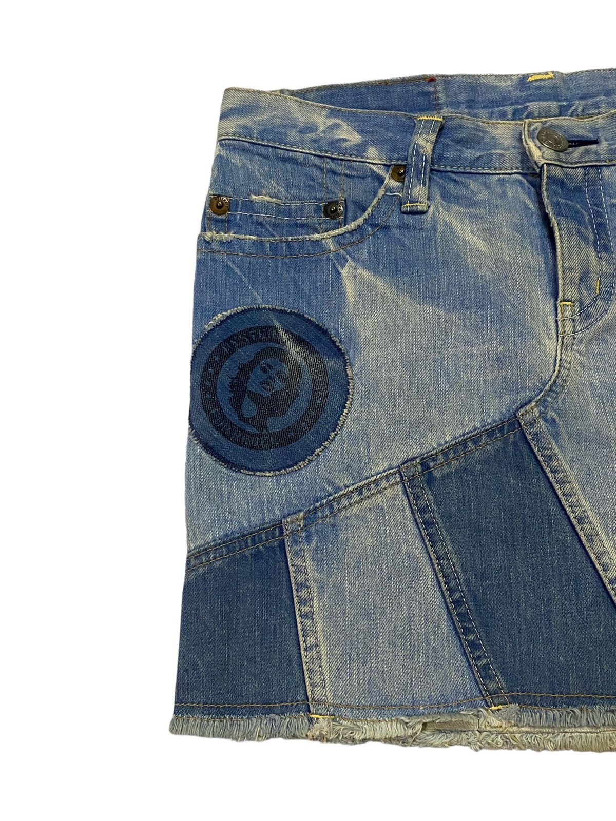 Hysteric Glamour Hysteric Glamour Patchwork Denim Mini Skirt Size 30" / US 8 / IT 44 - 15 Thumbnail