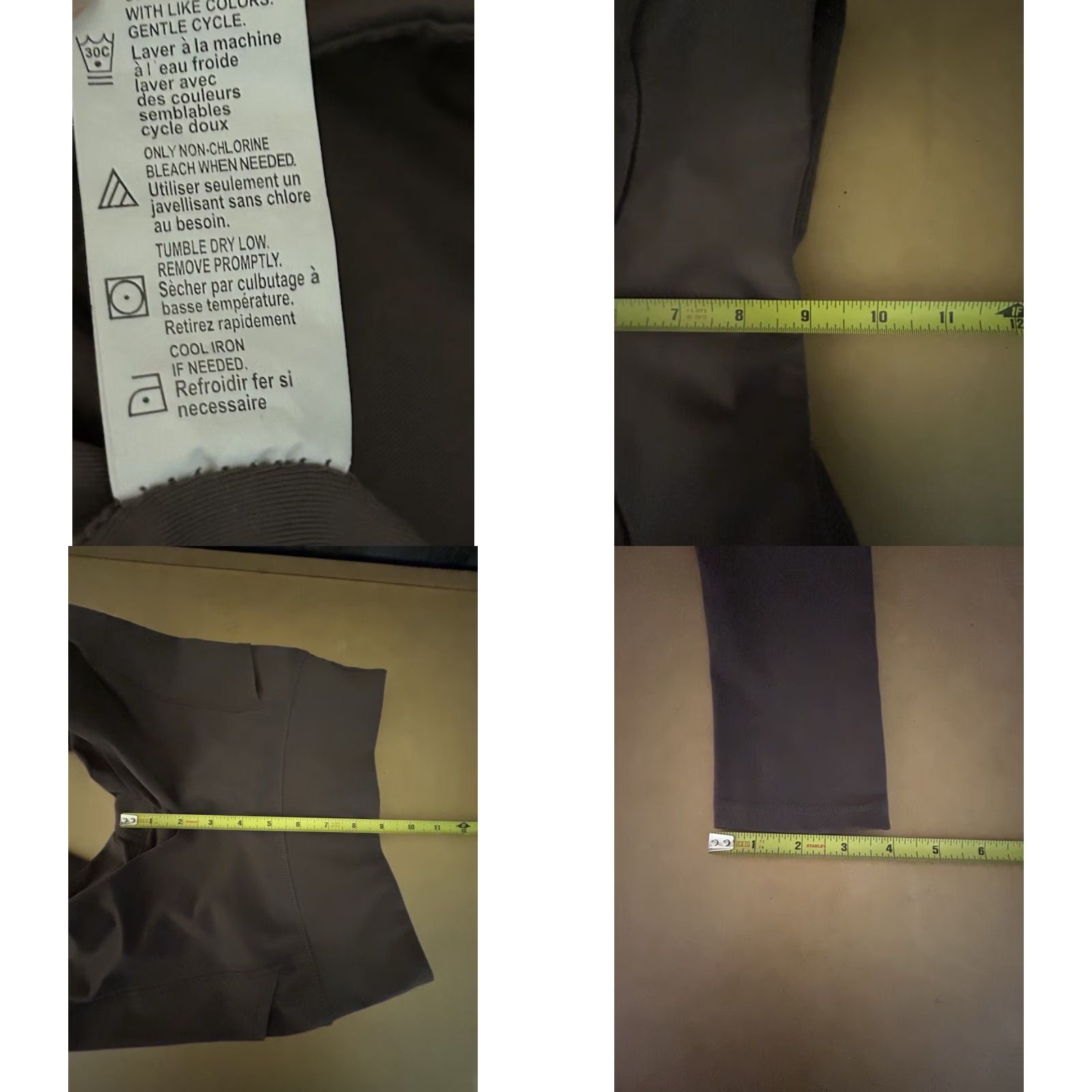 Jockey Jockey Leggings Women Small Mocha Elastic Waist Inseam 23" Yoga Activewear Size 28" / US 6 / IT 42 - 9 Thumbnail