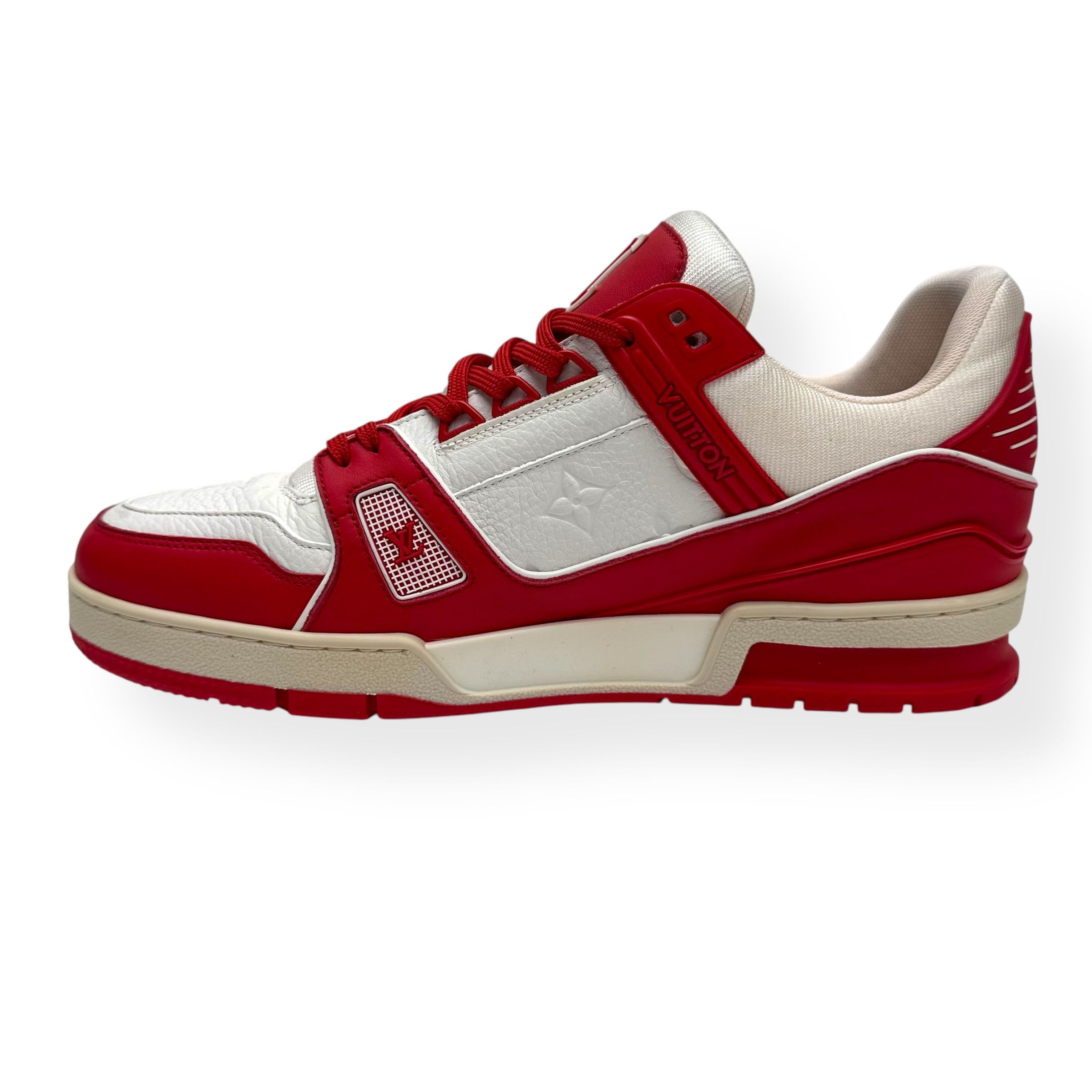 Louis Vuitton LOUIS VUITTON LV TRAINER RED UK8 Size US 9 / EU 42 - 3 Thumbnail