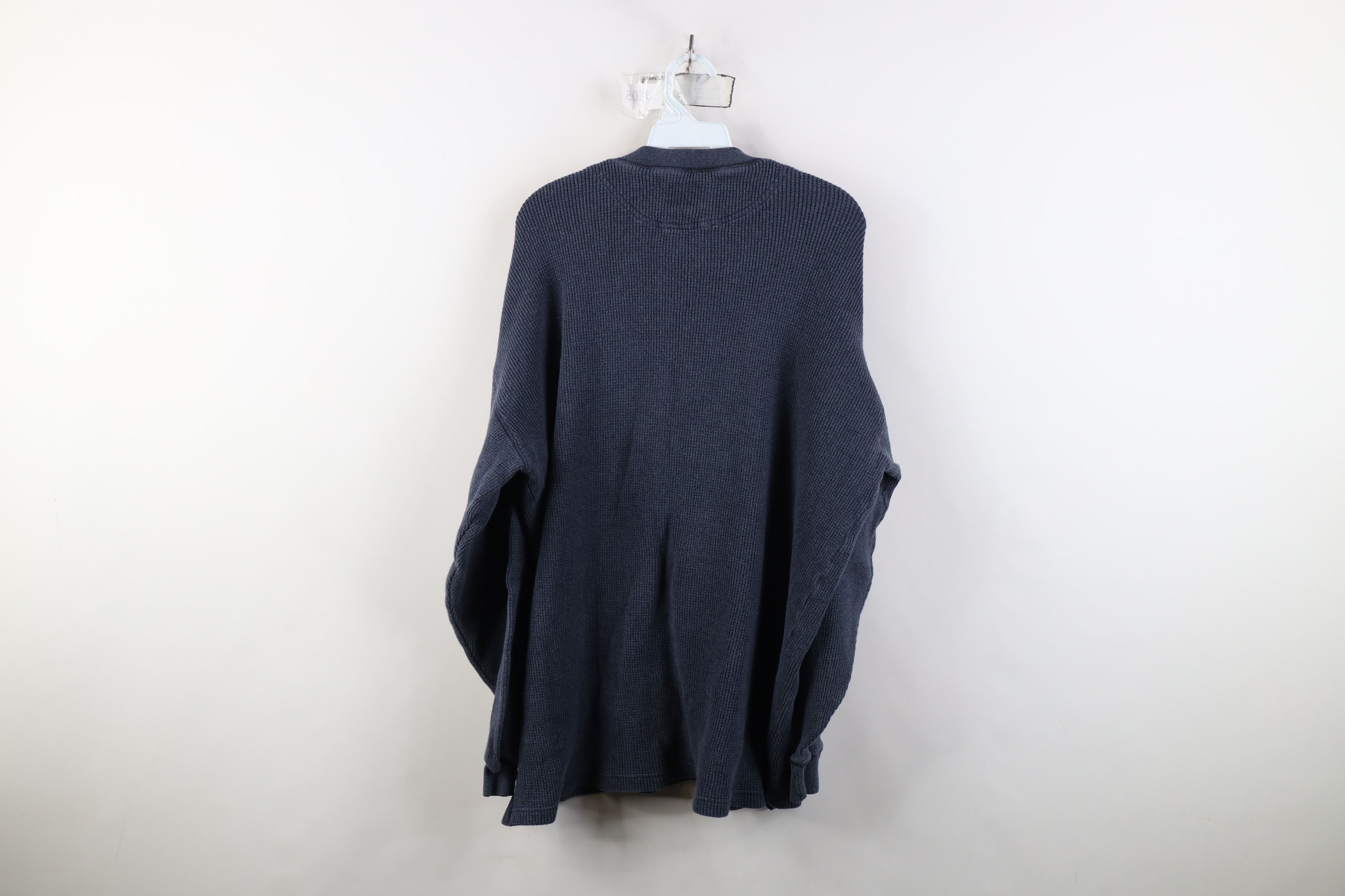 Vintage Vintage 90s Y2K Streetwear Knit Henley T-Shirt Blue USA Size US L / EU 52-54 / 3 - 9 Thumbnail