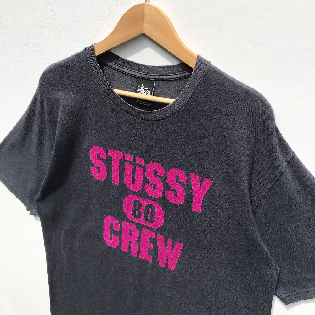 Stussy Vintage Stussy 80 Crew Tee Stussy Streetwear SunFaded Size US L / EU 52-54 / 3 - 5 Thumbnail