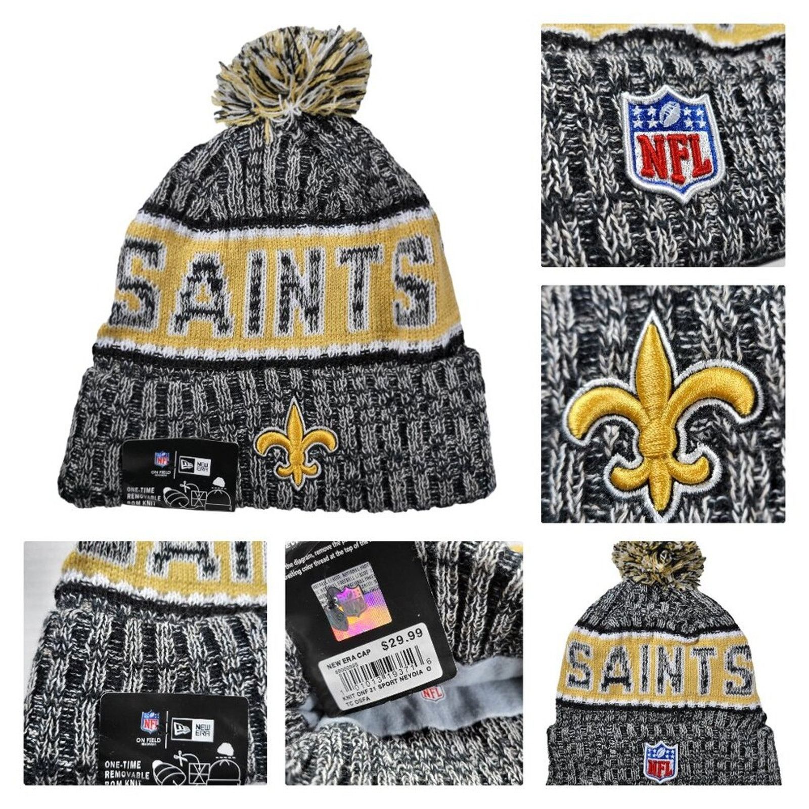 Other NWT New Orleans Saints Sports Beanie Fleece Lined Unisex Size ONE SIZE - 5 Thumbnail