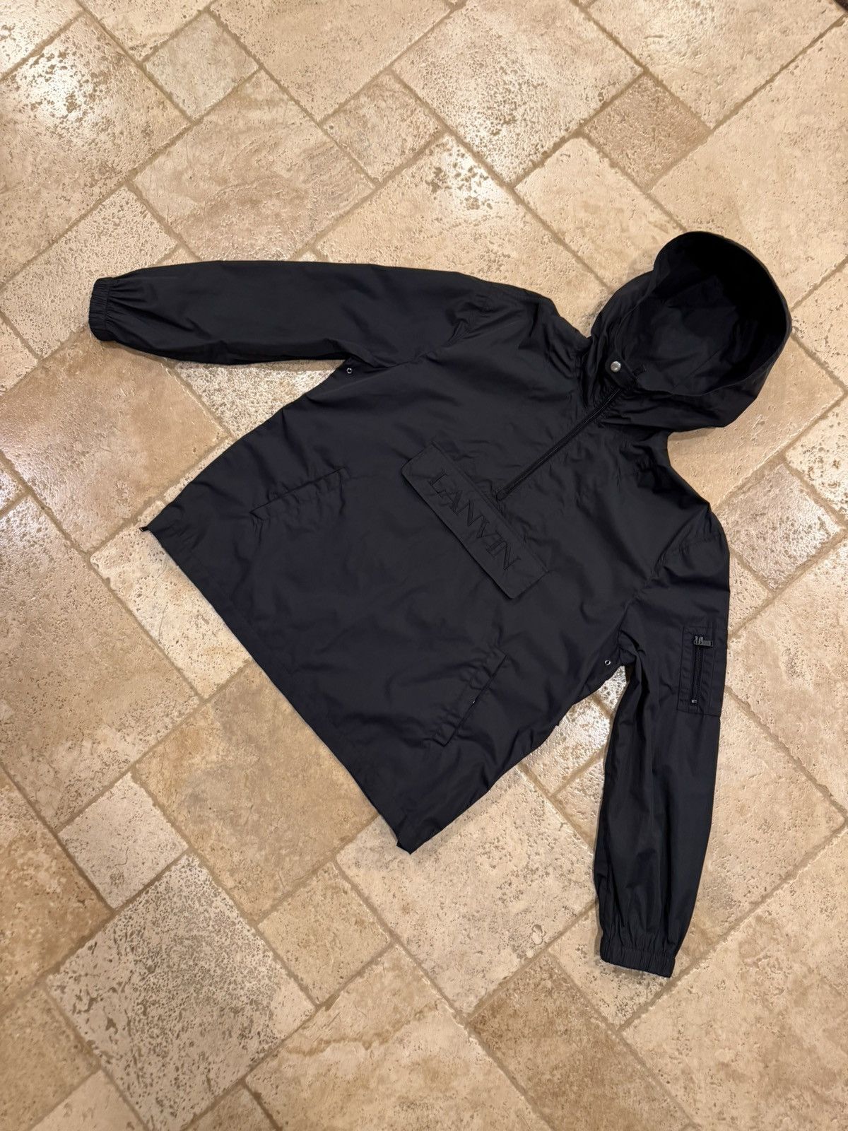 Lanvin Lanvin Nylon Logo Anorak Black Hooded Windbreaker Jacket Size US L / EU 52-54 / 3 - 5 Thumbnail