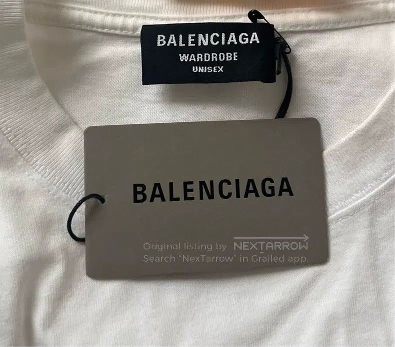 Balenciaga Balenciaga Mosaic Blurred Logo BB Letter Loose Short Sleev Size US S / EU 44-46 / 1 - 5 Thumbnail