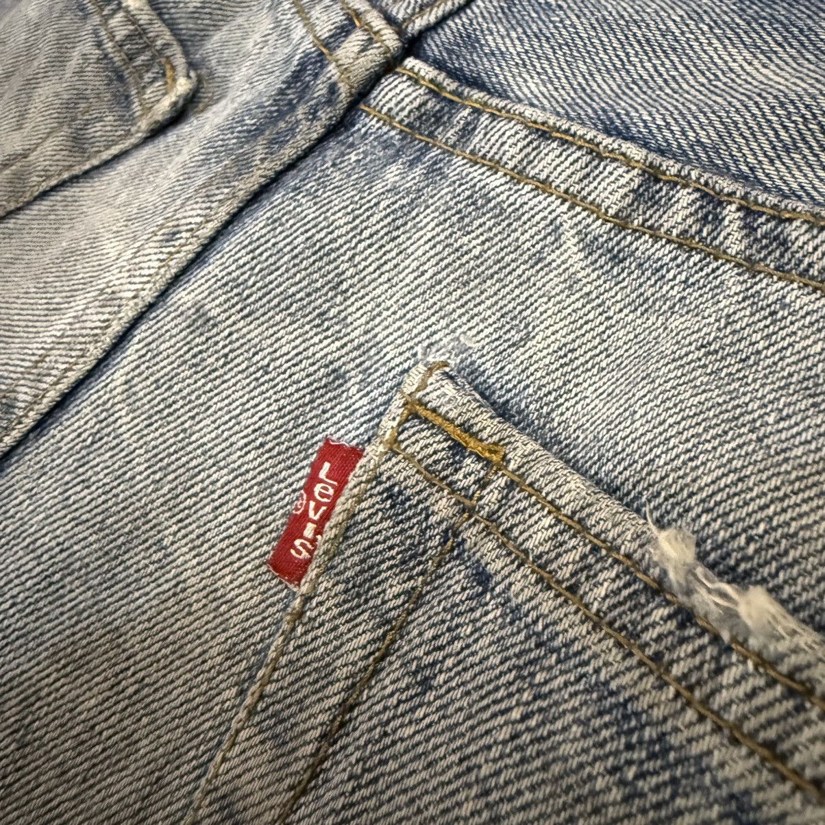If Six Was Nine 🔥🇺🇸 Vintage Y2K Levis 522 Distressed Denim Size US 31 - 6 Thumbnail