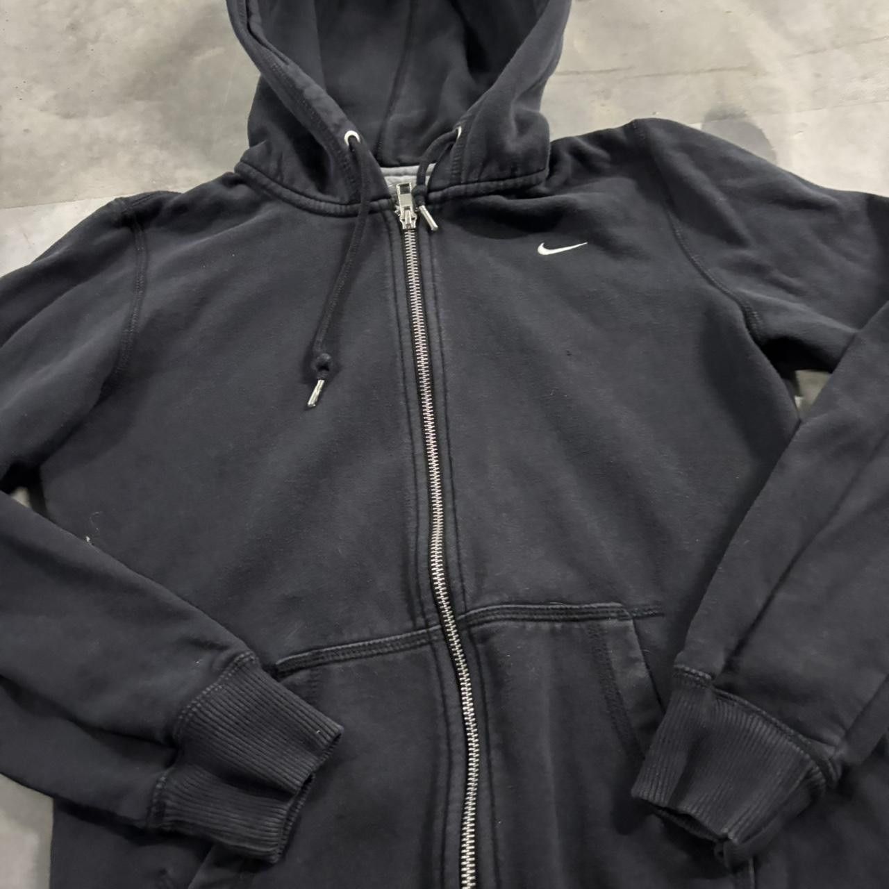 Nike Crazy Y2K/2000s Black Nike Swoosh Essential Zip Up Hoodie! Size S Size S / US 4 / IT 40 - 3 Thumbnail