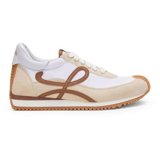 Loewe LOEWE Flow Runner 2.0 Chocolate Optic Beige Suede Nylon Snea Size US 9 / IT 39 - 5 Thumbnail