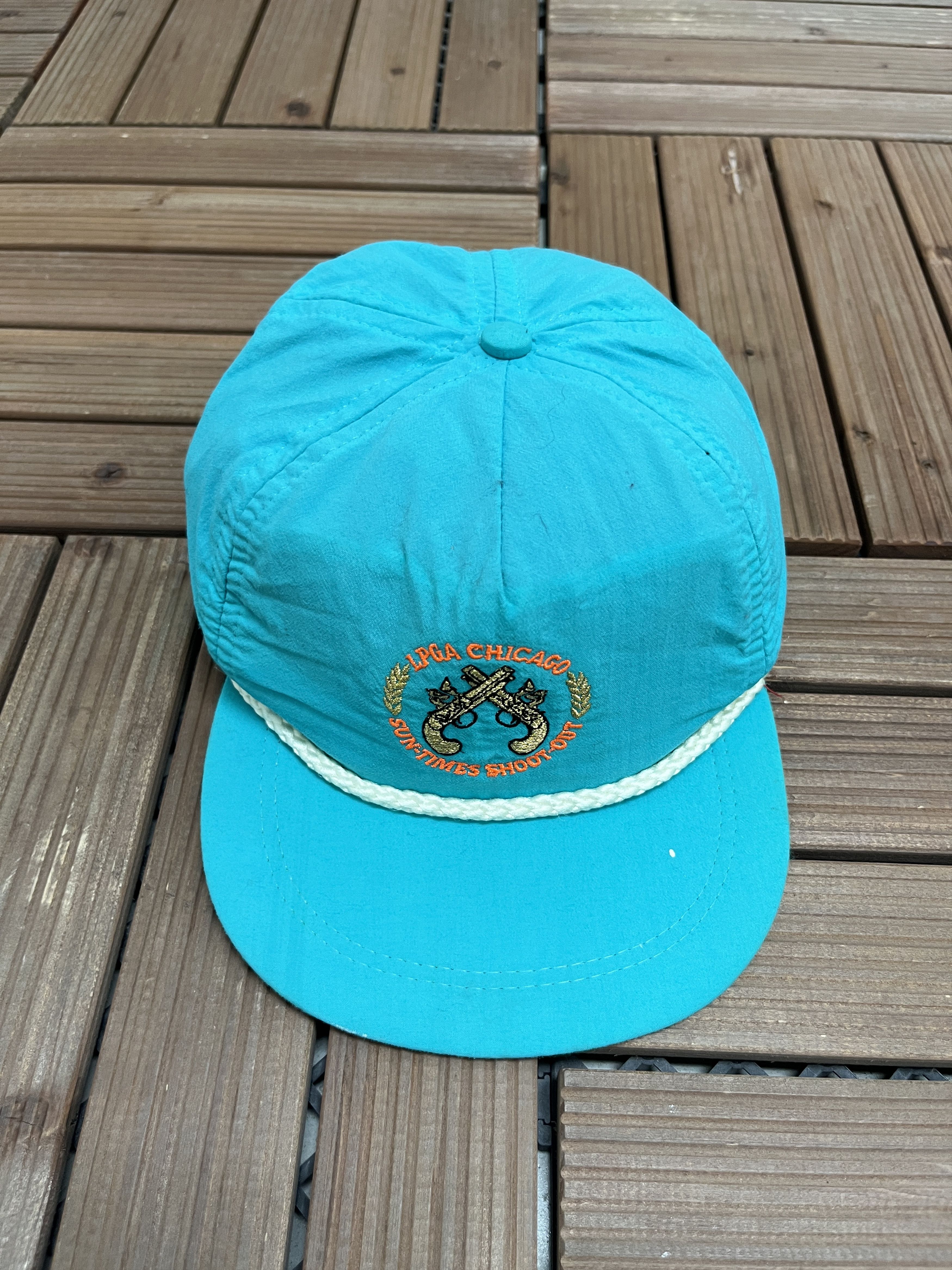 Vintage LPGA Chicago Sun-Times Shootout Vintage Teal Hat Cap Size ONE SIZE - 2 Thumbnail