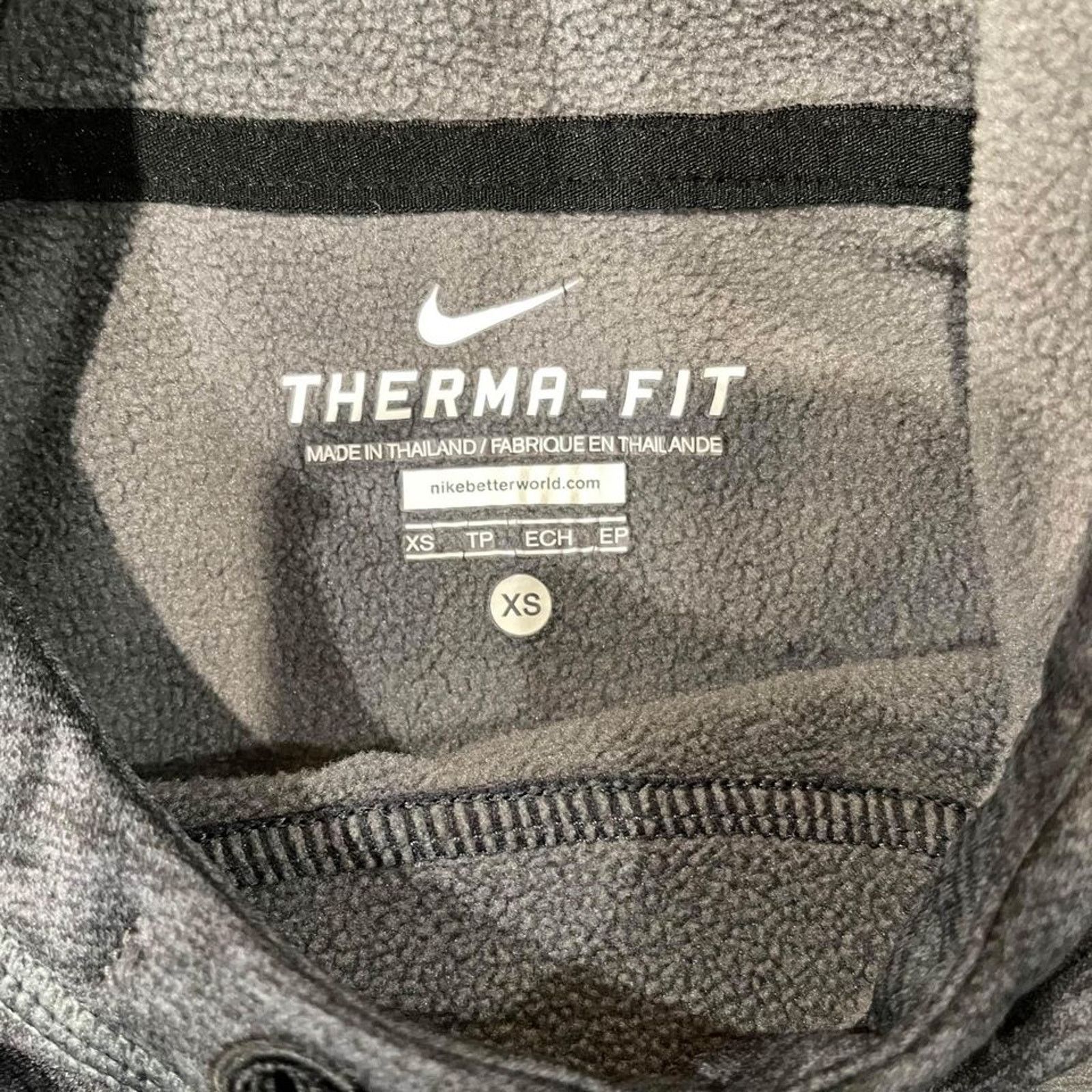 Nike Nike Therma-Fit Big Swoosh Hoodie Grey Sweatshirt Women’s XS Size XS / US 0-2 / IT 36-38 - 4 Thumbnail