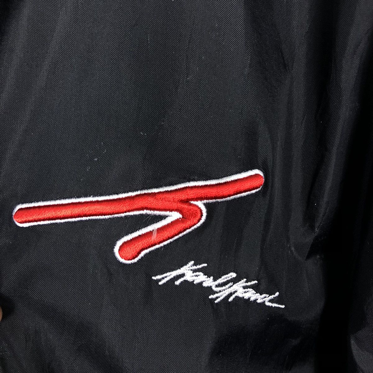Japanese Brand 🔥90’s Vintage Zipper Jacket Karl Kani Big Logo Striped Size US XL / EU 56 / 4 - 14 Thumbnail