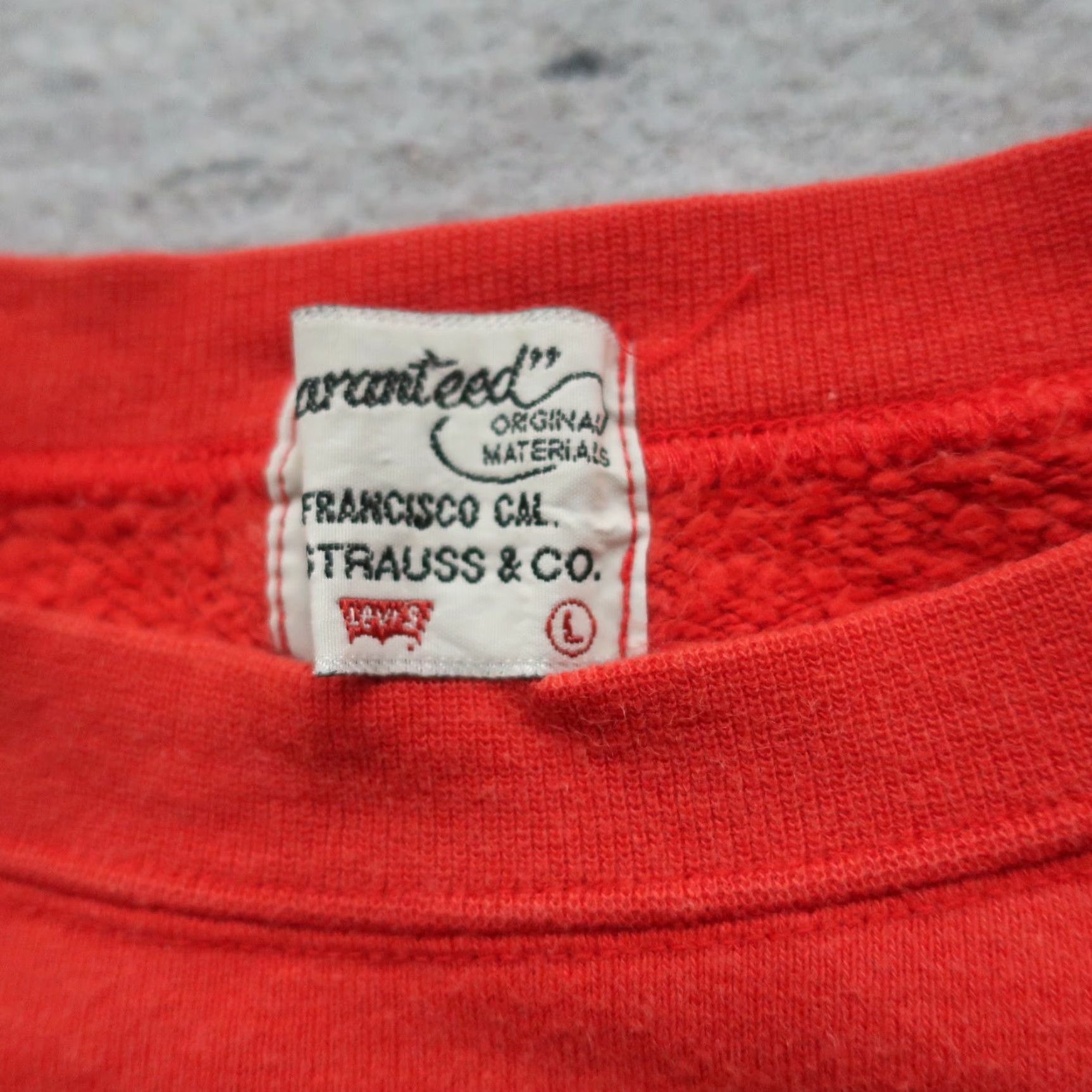 Levi's VINTAGE Levi's Big E Logo Sweatshirt Mens L Red 90s LVC Sweatshirt Size US L / EU 52-54 / 3 - 6 Thumbnail