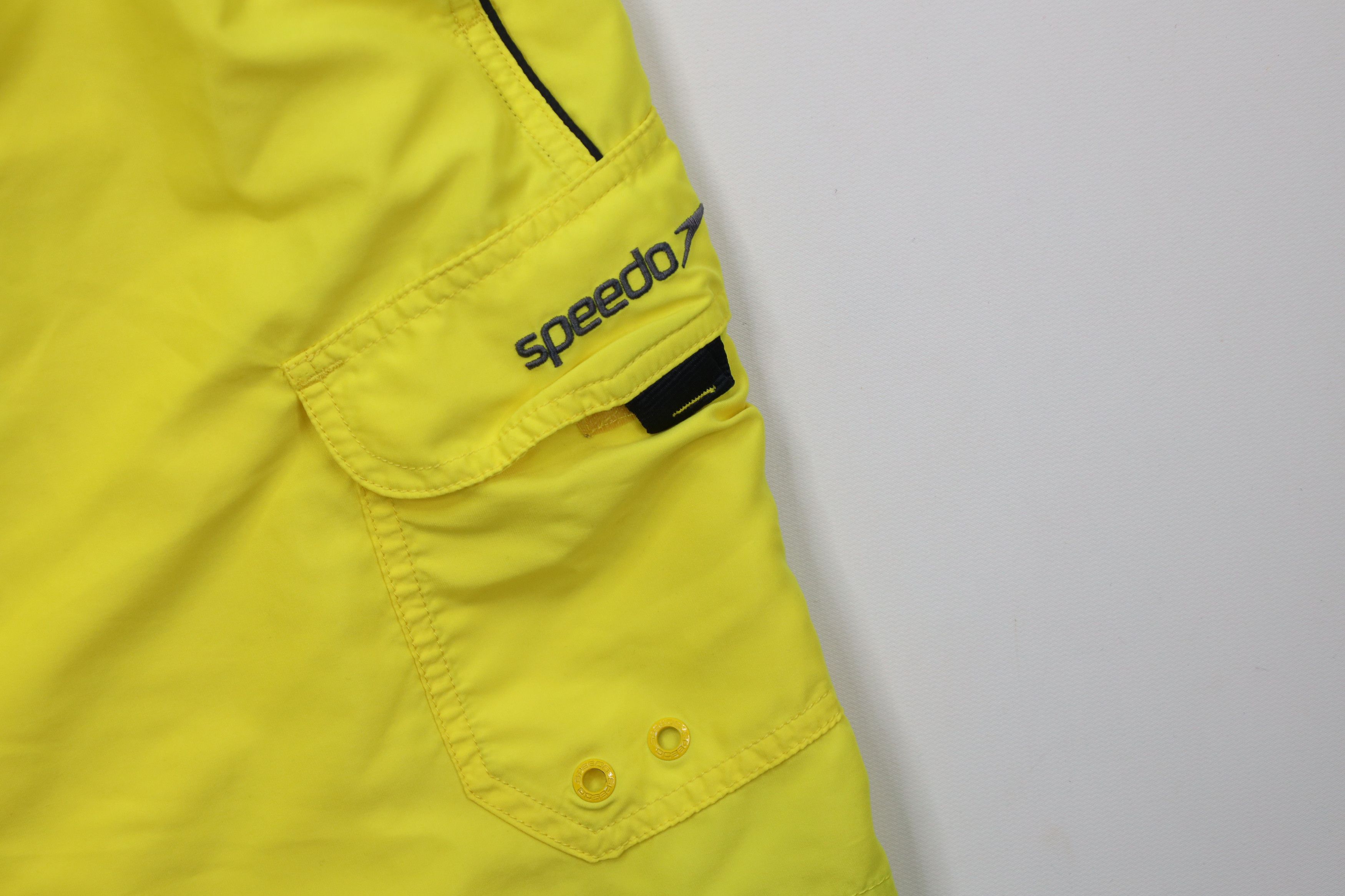 Speedo Vintage Speedo Lined Above Knee Swim Trunks Shorts Yellow Size US 34 / EU 50 - 5 Thumbnail