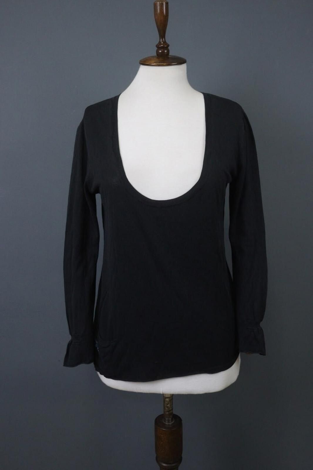 Zadig & Voltaire Zadig & Voltaire Black Stretch Relaxed Top Blouse Size M Size M / US 6-8 / IT 42-44 - 1 Thumbnail