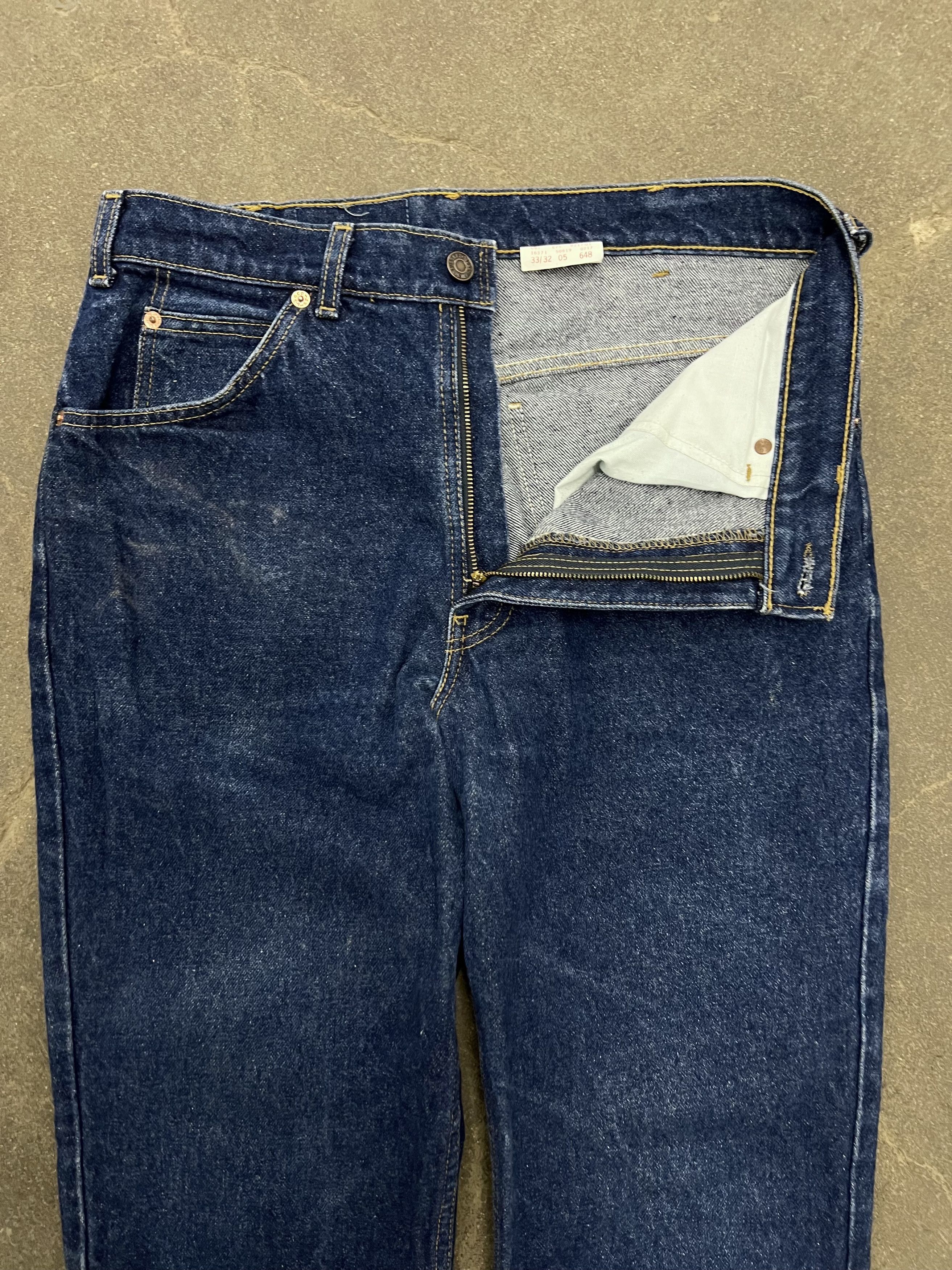 Levi's × Vintage VTG 1988 Levi's 619 Orange Tab Dark Wash Denim Jeans Size US 32 / EU 48 - 5 Thumbnail