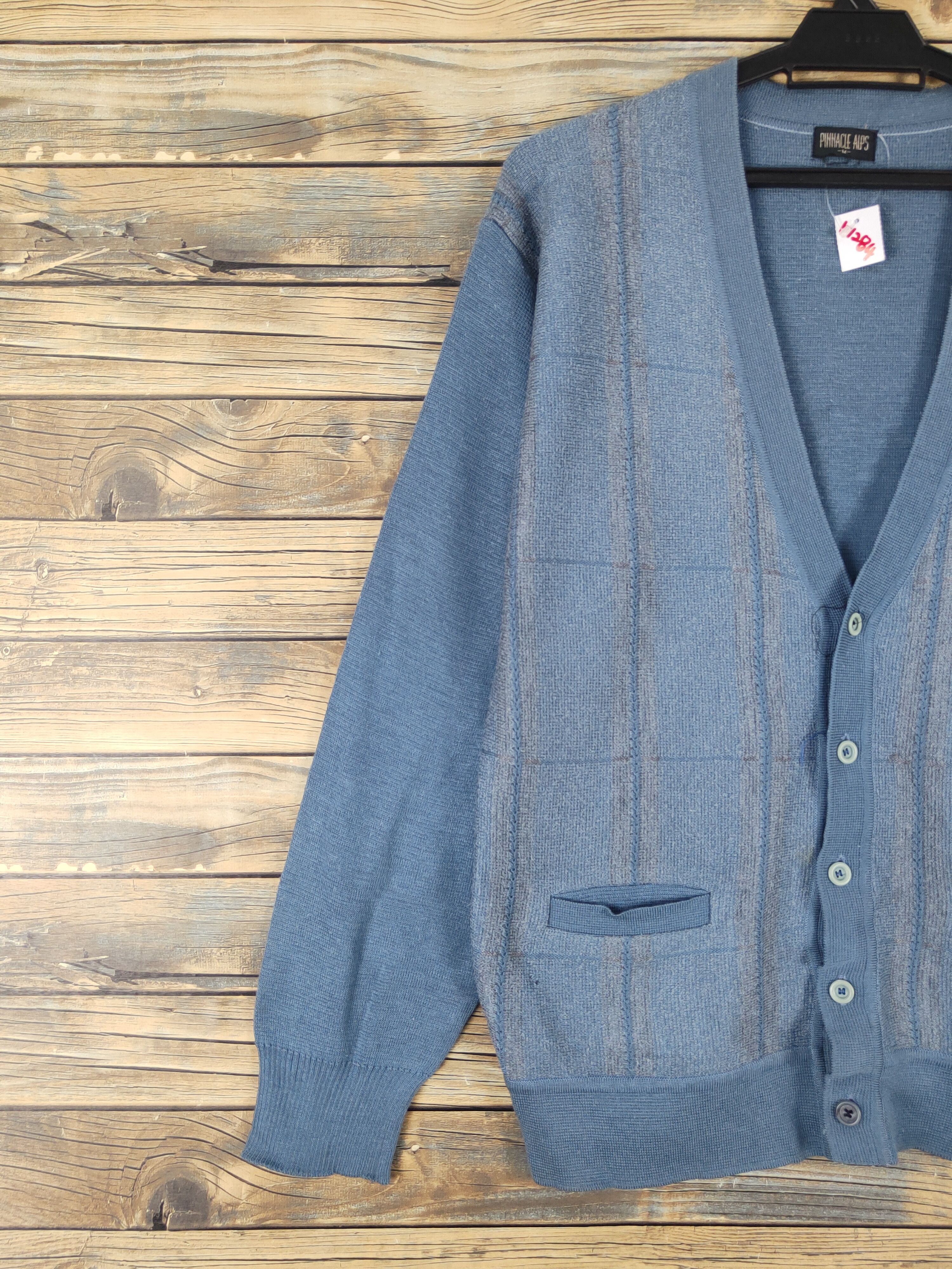 Homespun Knitwear × Japanese Brand Pinnacle Alps Blue Knitwear Cardigan #W1284$0 Size US M / EU 48-50 / 2 - 3 Thumbnail
