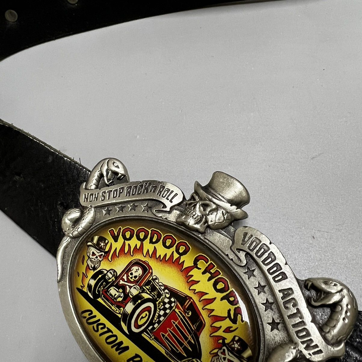 Vintage Vintage leather belt rock’n roll voodo chops Size ONE SIZE - 6 Thumbnail
