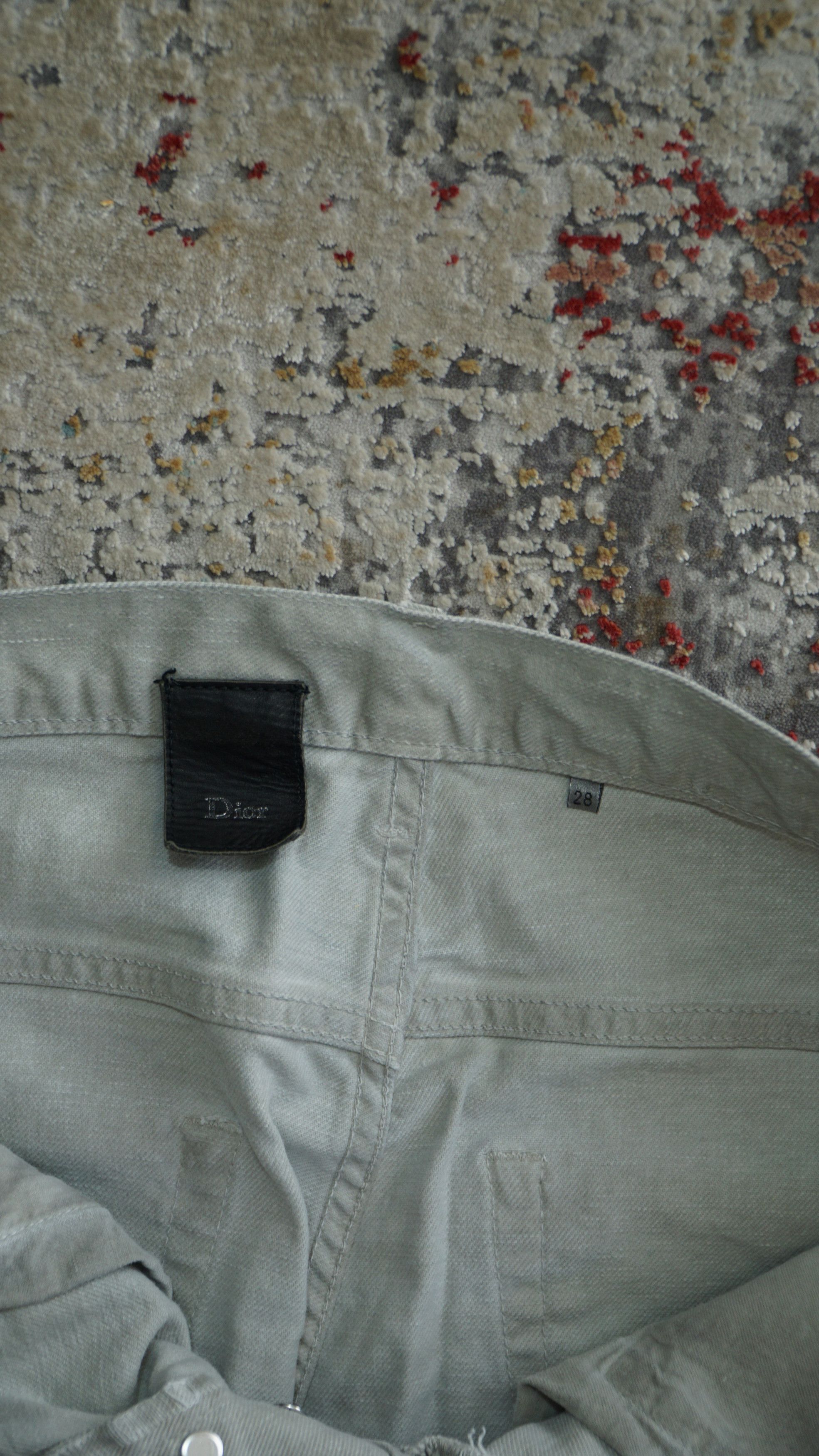 Dior Dior Homme SS08 "Dust" dirty white denim Size US 28 / EU 44 - 3 Thumbnail