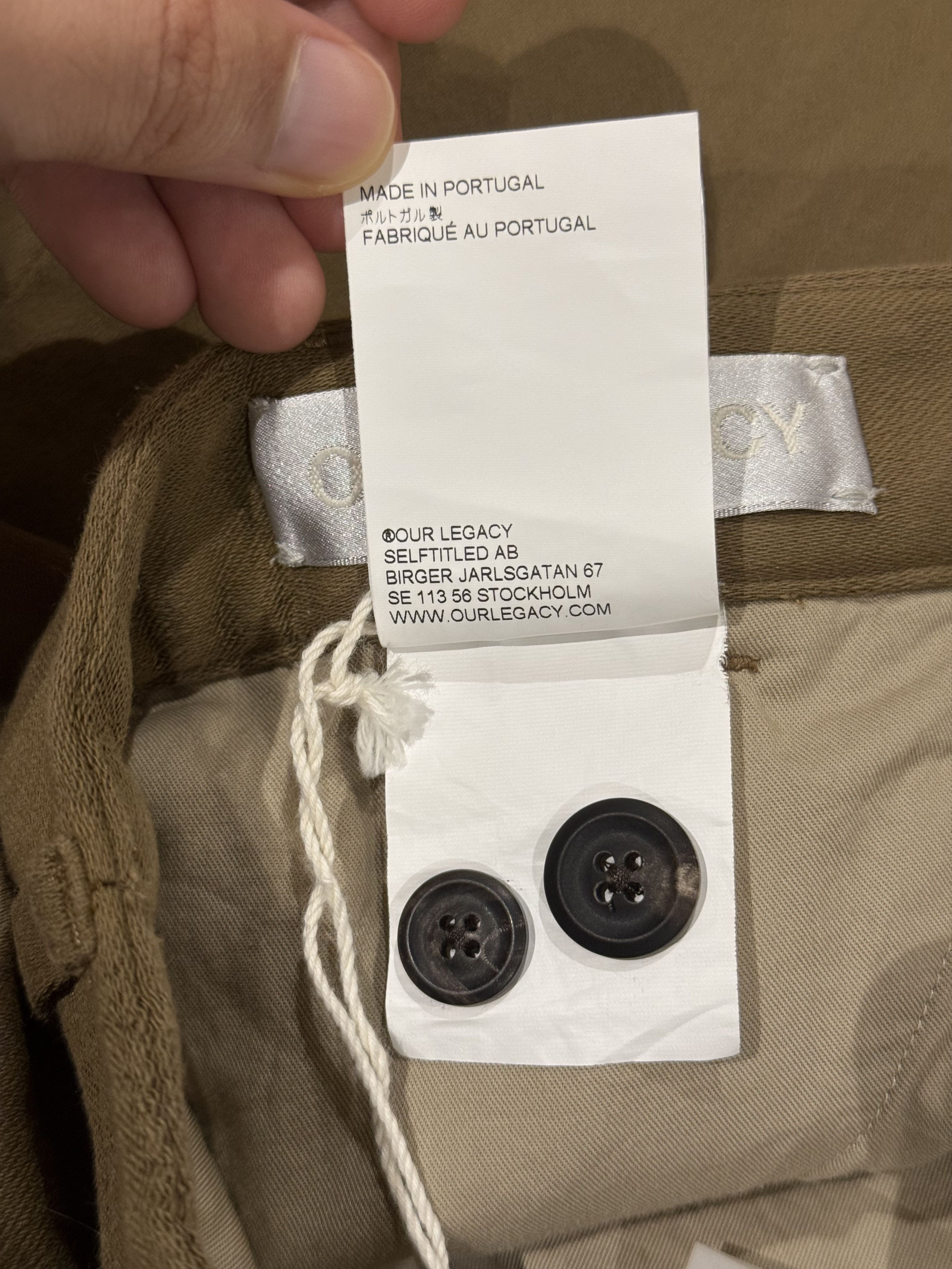 Our Legacy 💚 2024 Our Legacy Sailor Trouser Olive Broken Sateen 48 NEW Size US 32 / EU 48 - 19 Thumbnail