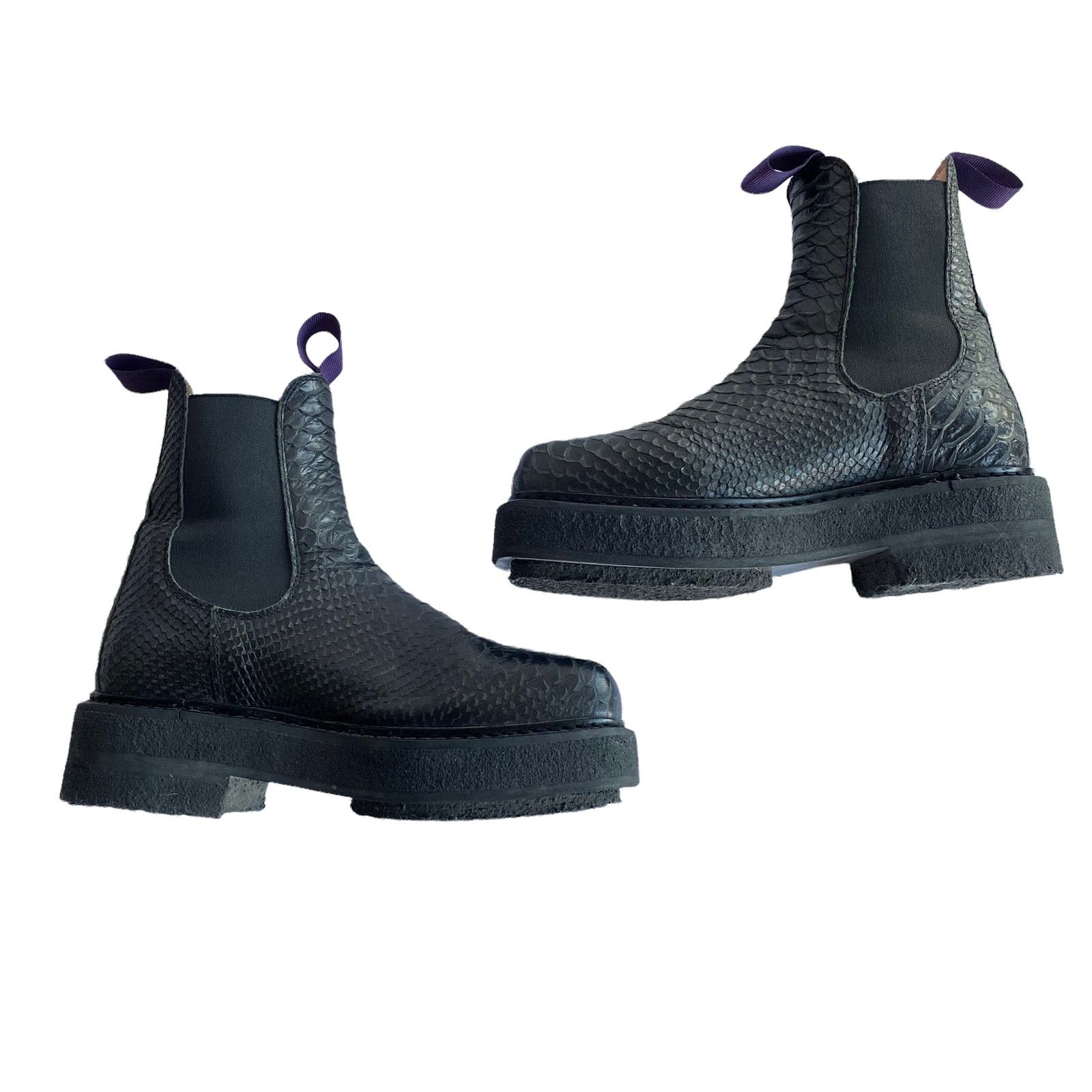 Eytys Eytys Womens Textured Leather Chelsea Platform Boots Size US 8 / IT 38 - 7 Thumbnail