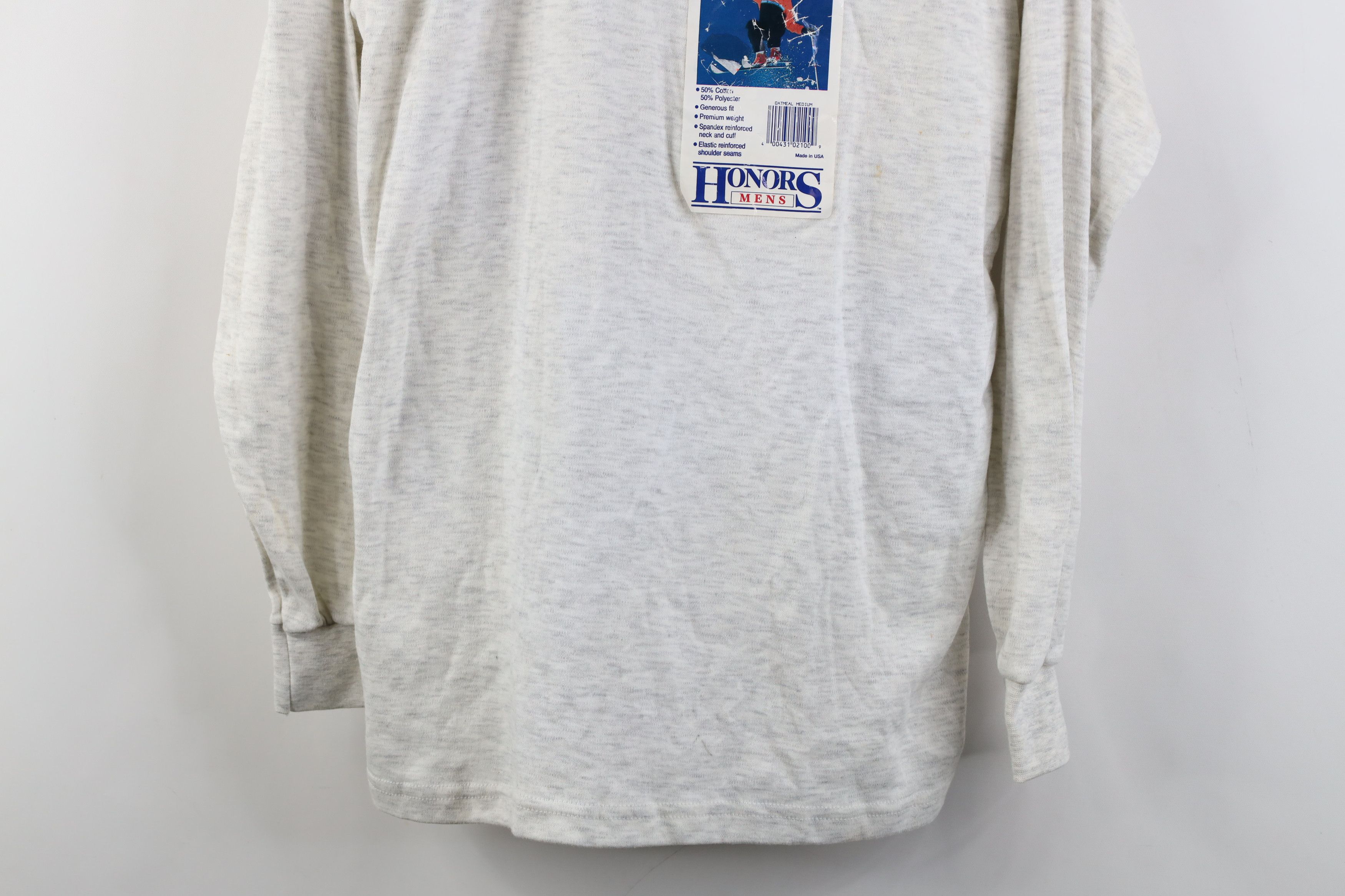 Vintage Deadstock Vintage 90s Streetwear Turtleneck T-Shirt Gray USA Size US M / EU 48-50 / 2 - 3 Thumbnail
