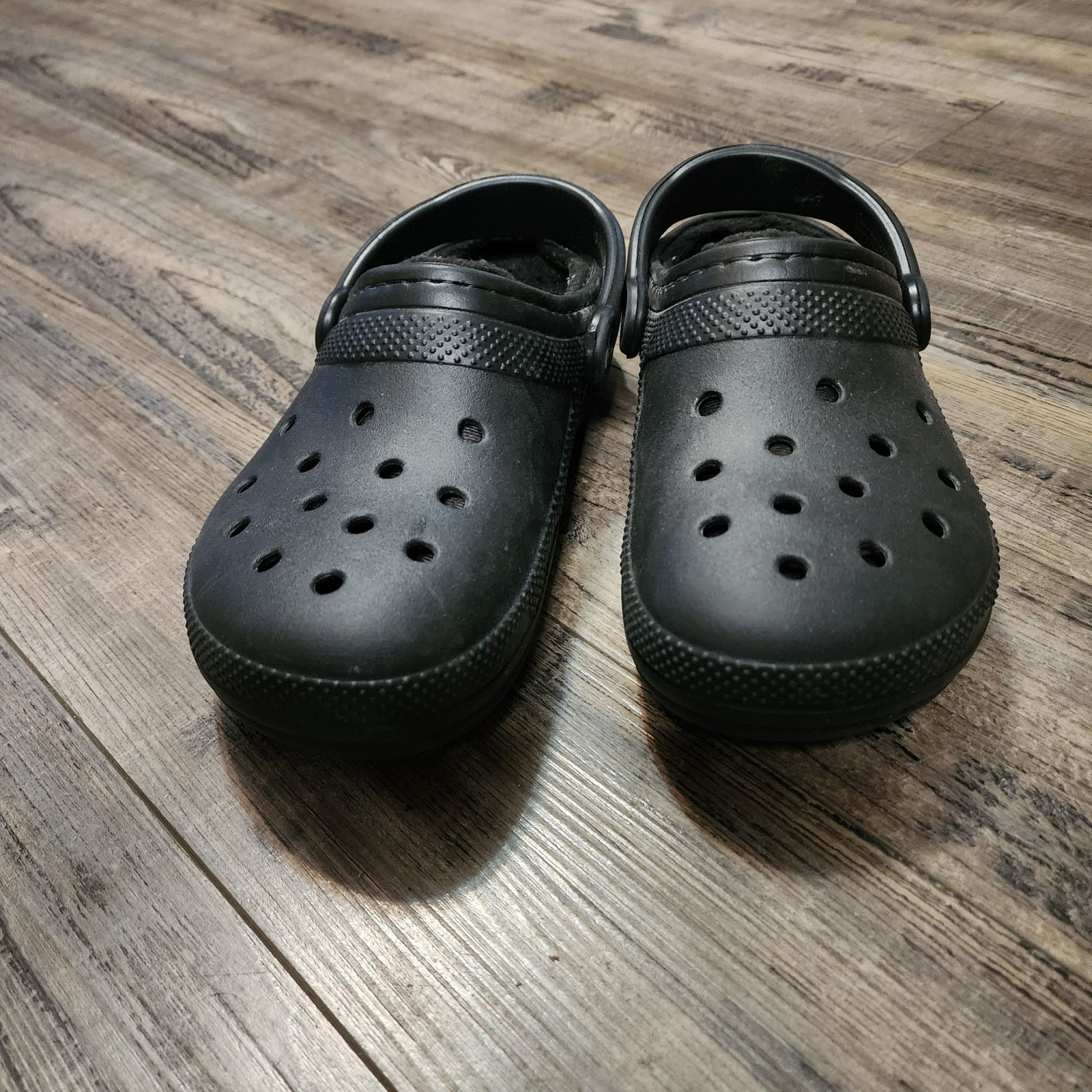 Crocs Crocs Dual Comfort Fleece Lined Black Clogs M-5, W-7 Size US 7 / IT 37 - 7 Thumbnail