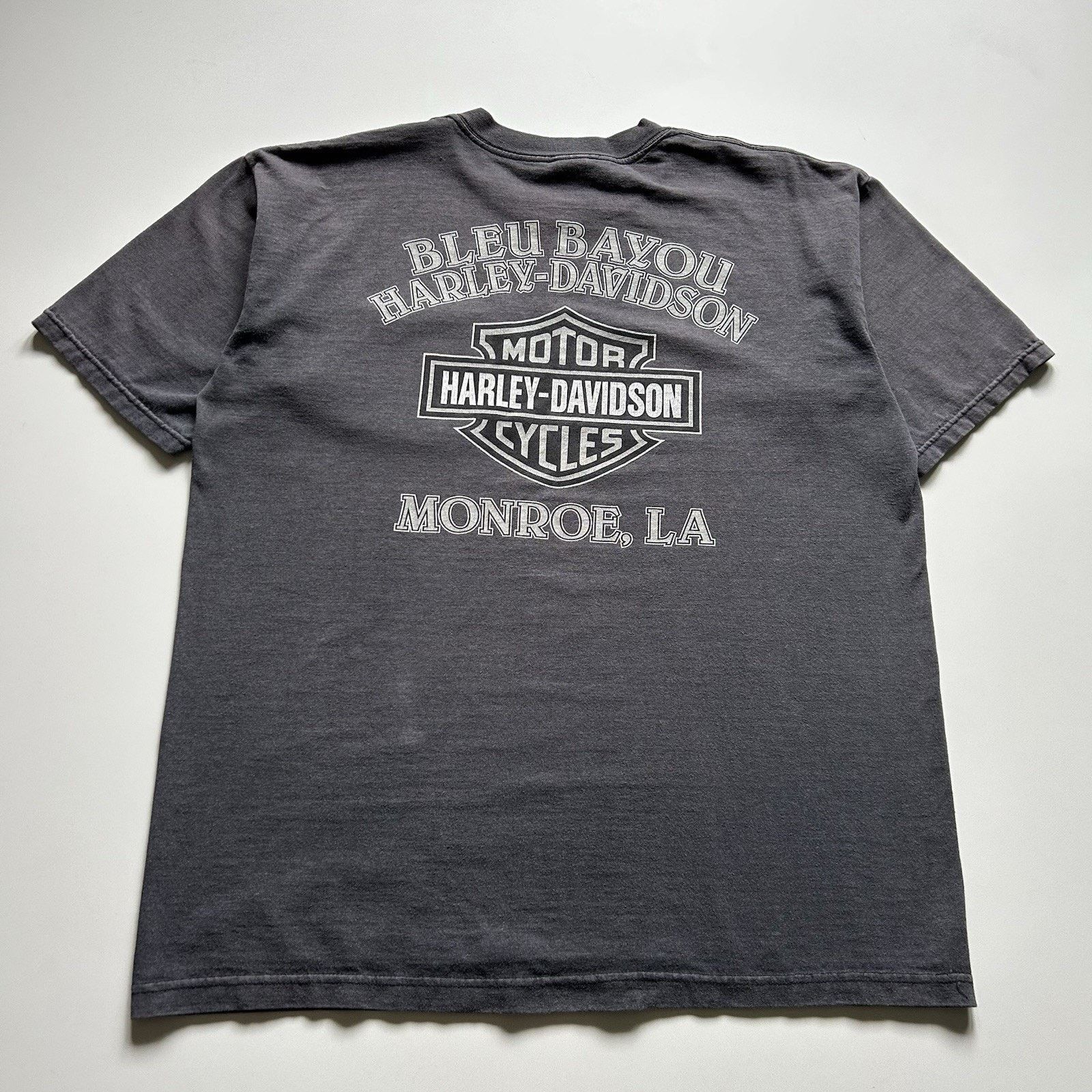 Harley Davidson Vintage Harley Davidson Pocket Shirt XL Y2K Motorcycle Faded Size US XL / EU 56 / 4 - 3 Thumbnail