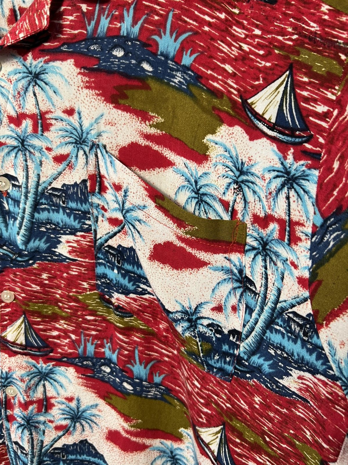 Fubu × Vintage Rare FUBU All Over Printed Hawaiian Button Shirt 100% Rayon Size US XL / EU 56 / 4 - 6 Thumbnail
