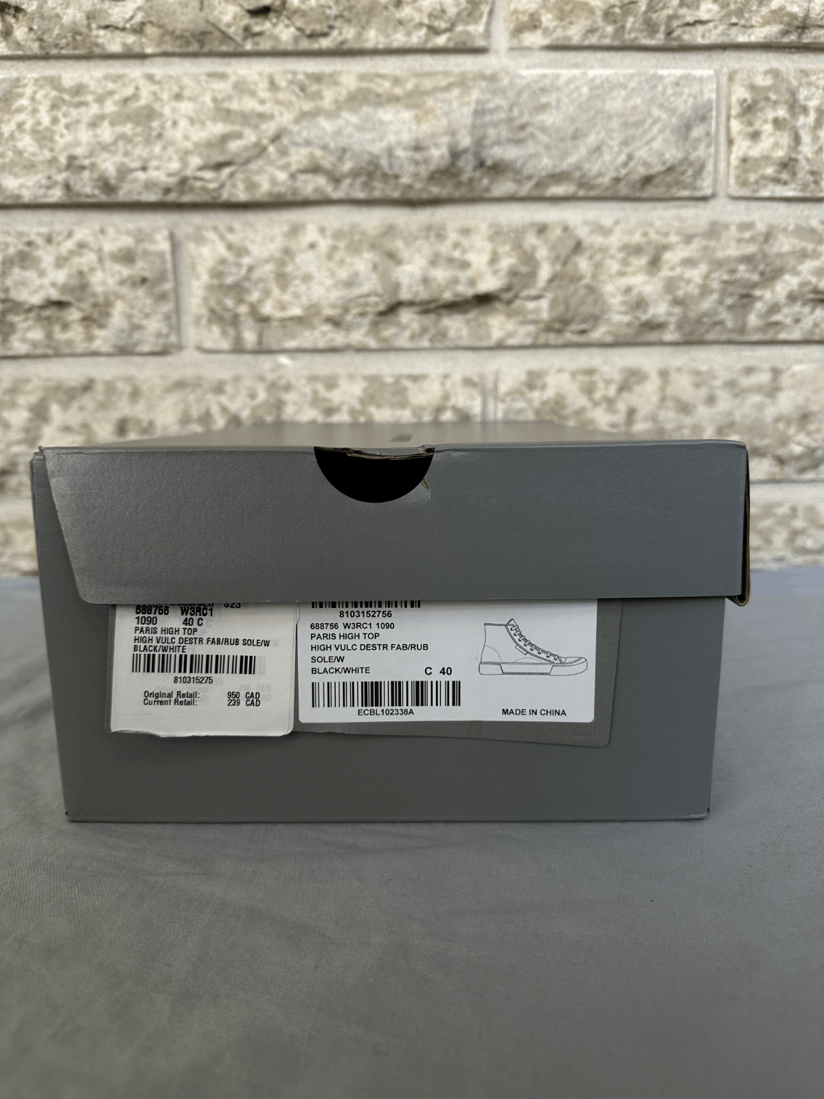 Balenciaga Balenciaga Black Paris HighTop Shoes With Distressing Size Size US 7 / EU 40 - 4 Thumbnail