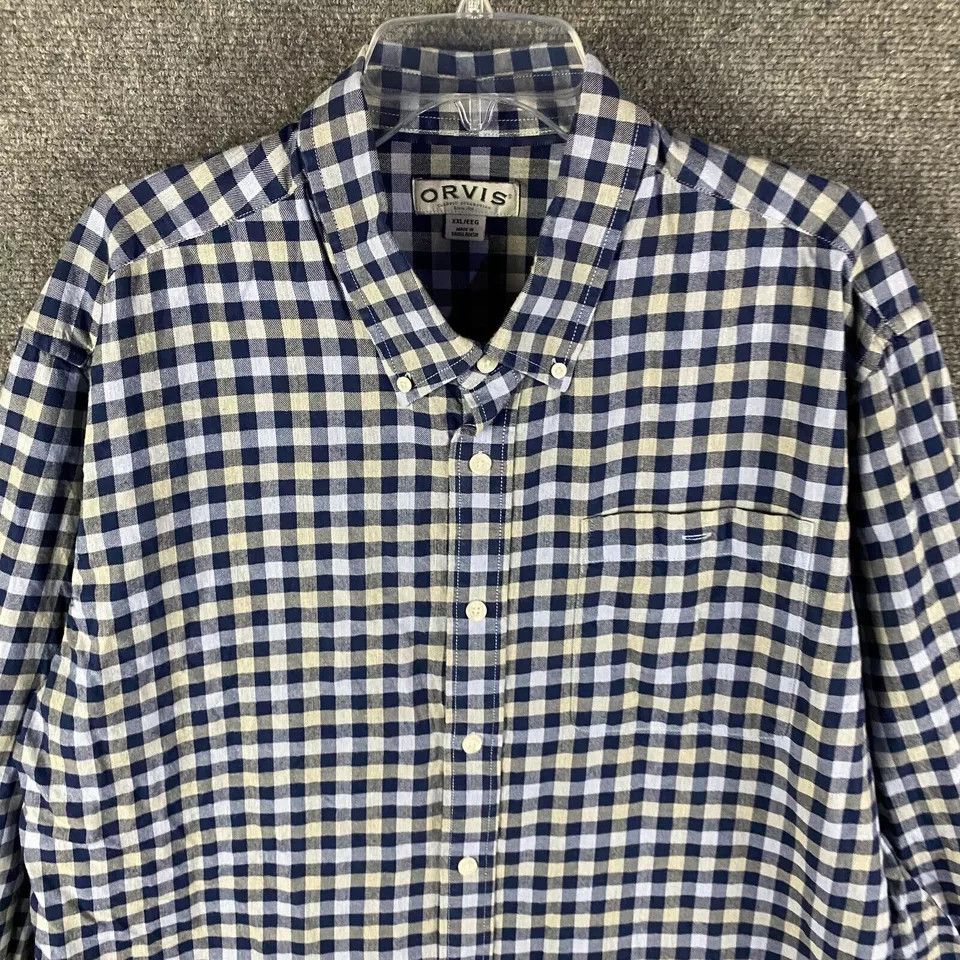 Orvis Orvis Flannel Shirt Men's XXL 2XL Button Down Checkers Size US XXL / EU 58 / 5 - 2 Thumbnail