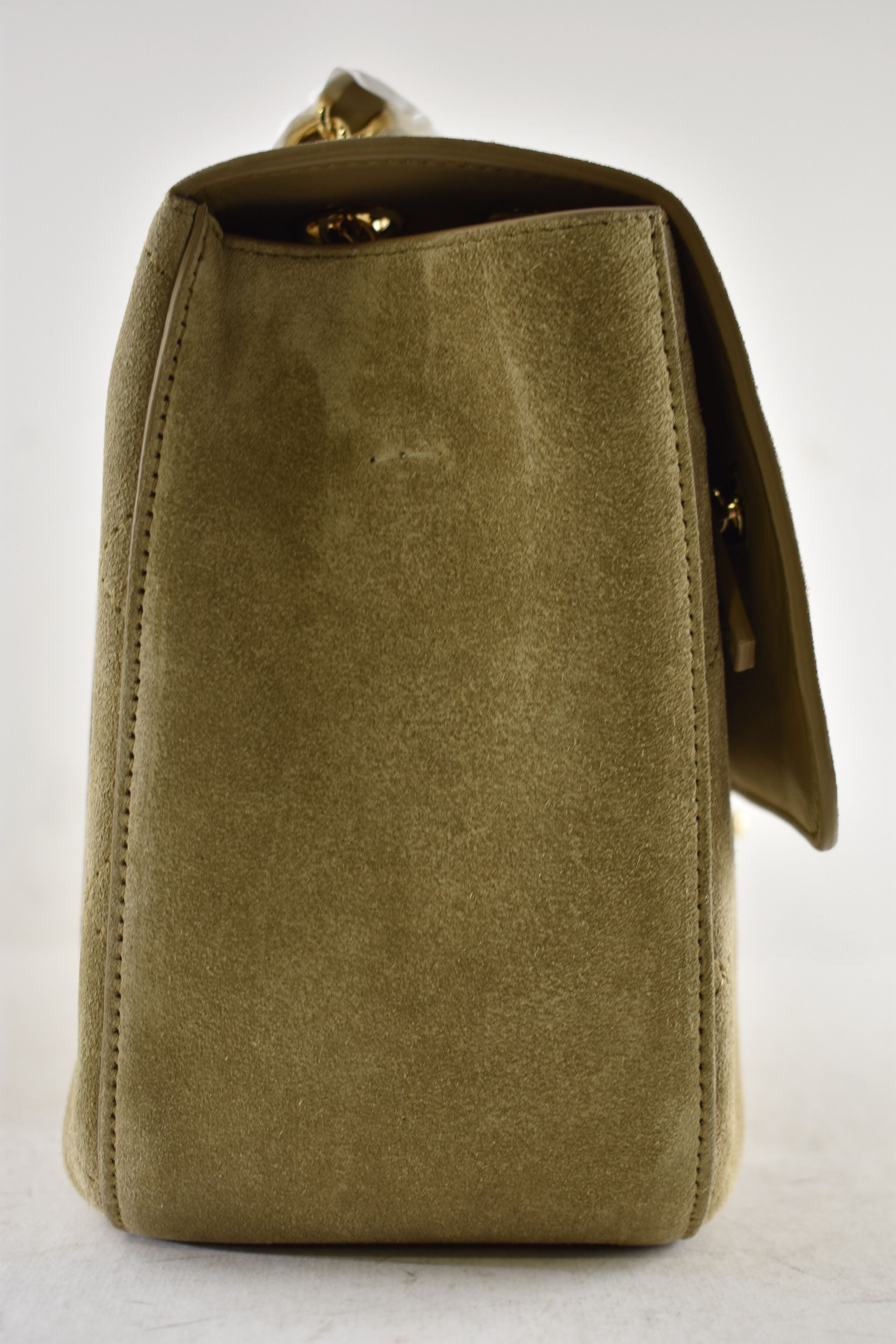 Chanel 26S Maxi Souplissimo Medium Jumbo Suede CC Logo Flap Bag Size ONE SIZE - 8 Thumbnail