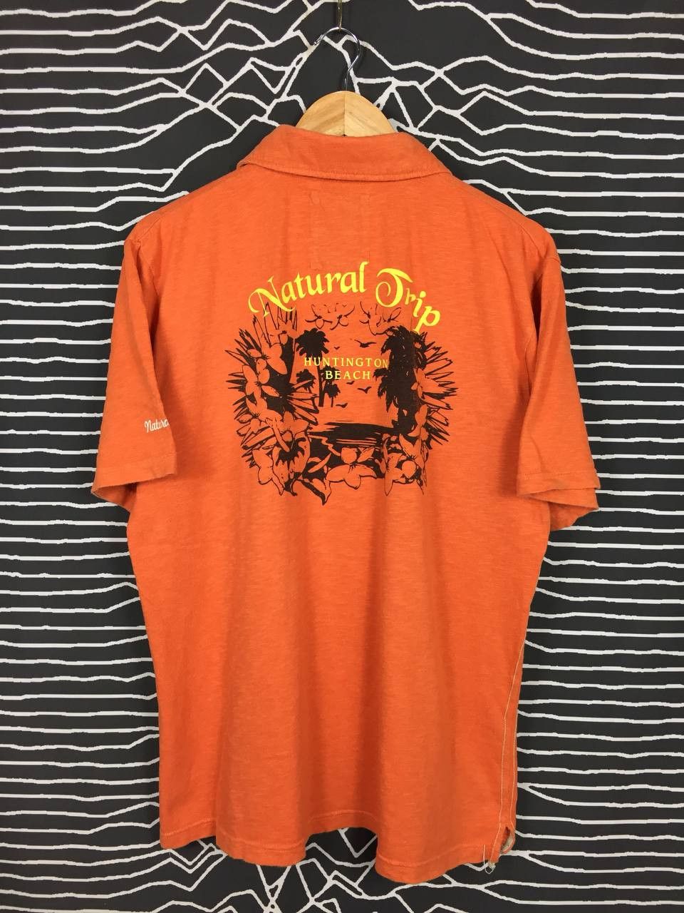 Vintage Vtg Natural Trip Surf & Travel Huntington Beach Polo Tee Size US XL / EU 56 / 4 - 1 Thumbnail