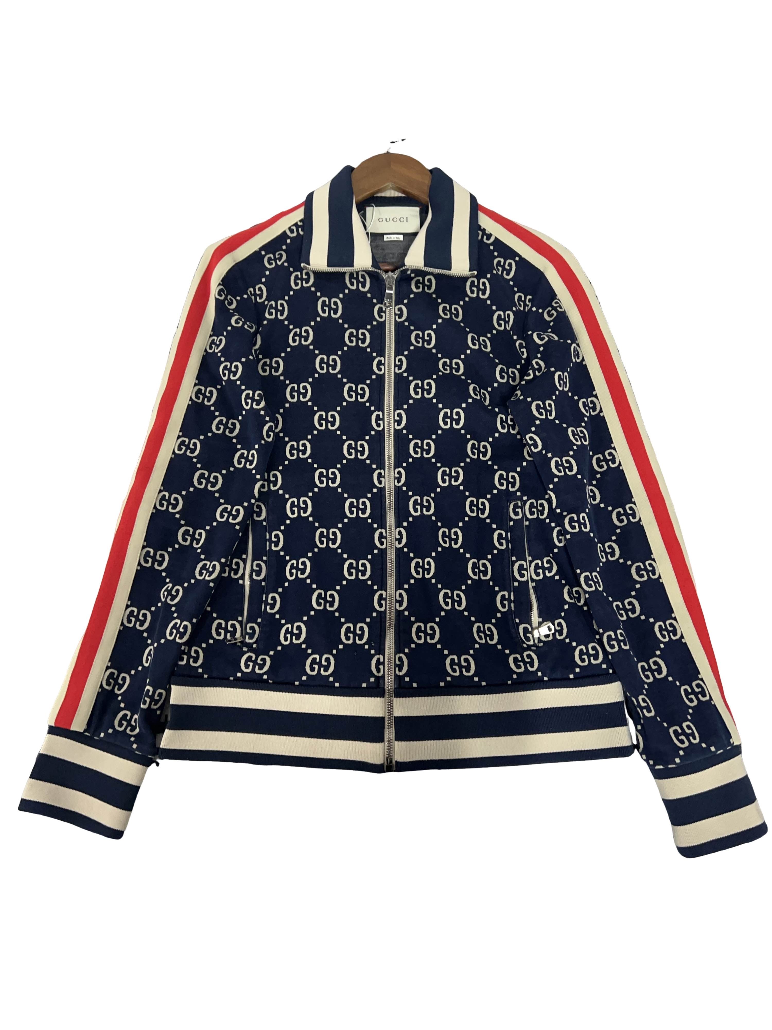 Adidas × Gucci Adidas x Gucci GG Trefoil Jacquard Track Jacket