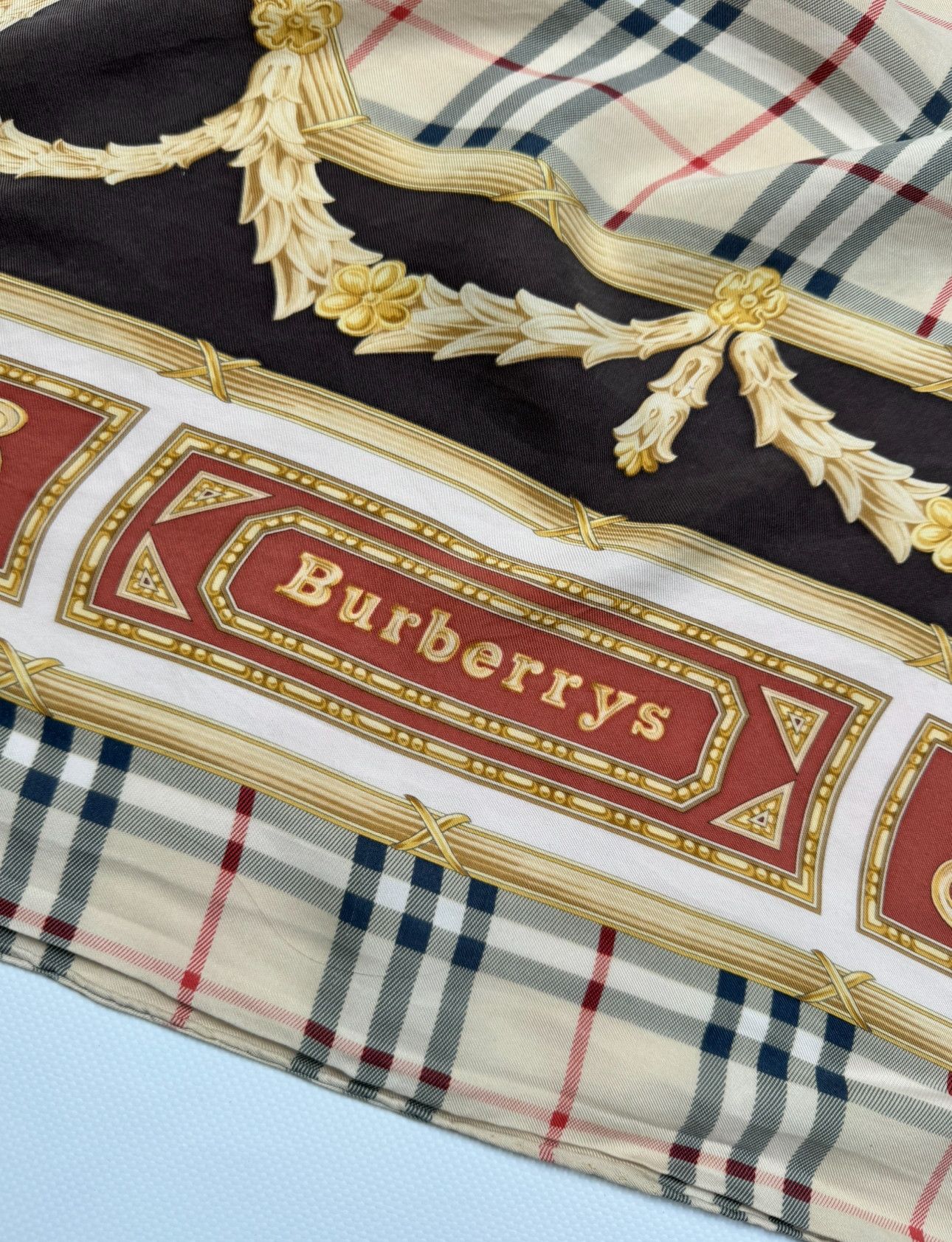 Burberry Burberry Nova Check Silk Scarf Size ONE SIZE - 4 Thumbnail