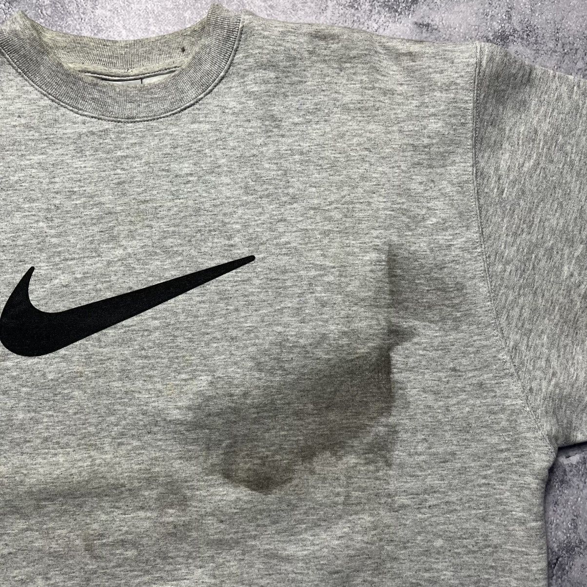 Nike Vintage Nike Big Swoosh Central Logo Sweatshirt Streetwear Size US XL / EU 56 / 4 - 4 Thumbnail