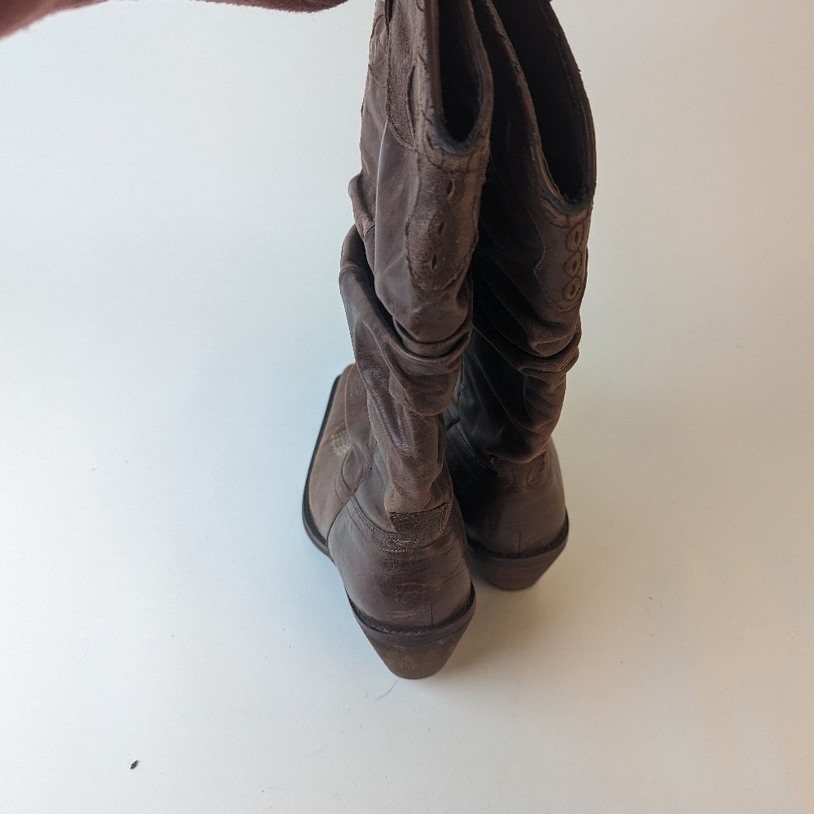 Steve Madden Steve Madden “Saddle” Slouchy Cowboy Boots Size US 7.5 / IT 37.5 - 4 Thumbnail