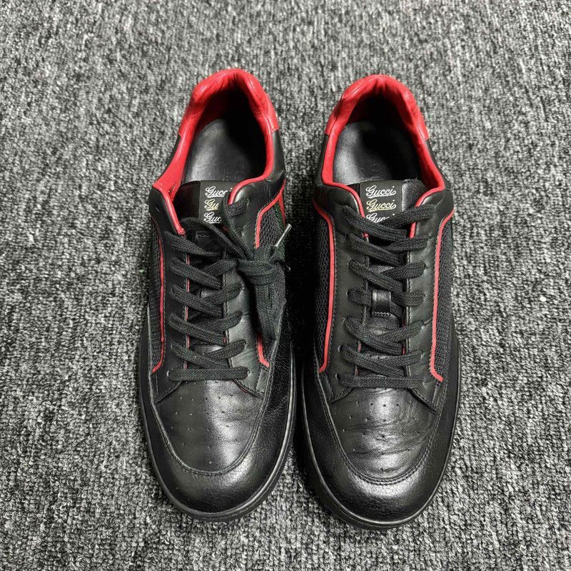 Gucci Gucci Red and Black Sneakers - Size US 9.5 / EU 42-43 - 2 Thumbnail