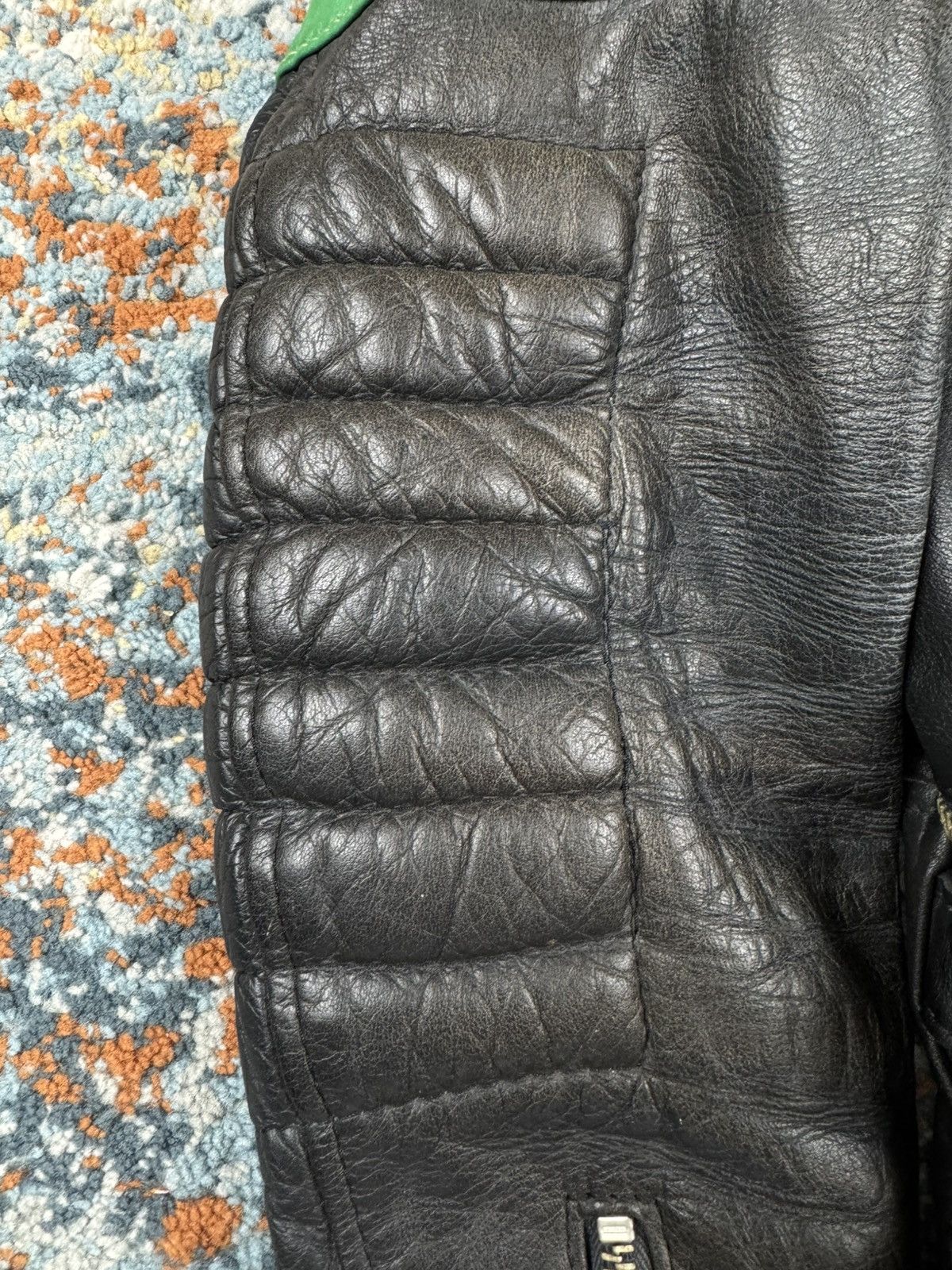 Vintage Vintage 90s Real Leather Racing ramones biker jacket cropped Size S / US 4 / IT 40 - 16 Thumbnail