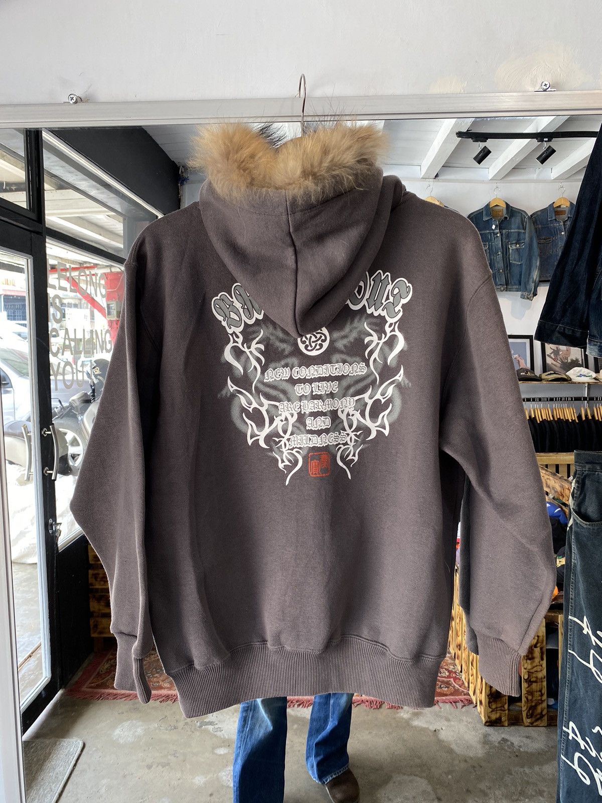 If Six Was Nine × Japanese Brand × Le Grande Bleu (L.G.B.) fur hoodie japanese brand desio poem Size US M / EU 48-50 / 2 - 11 Thumbnail