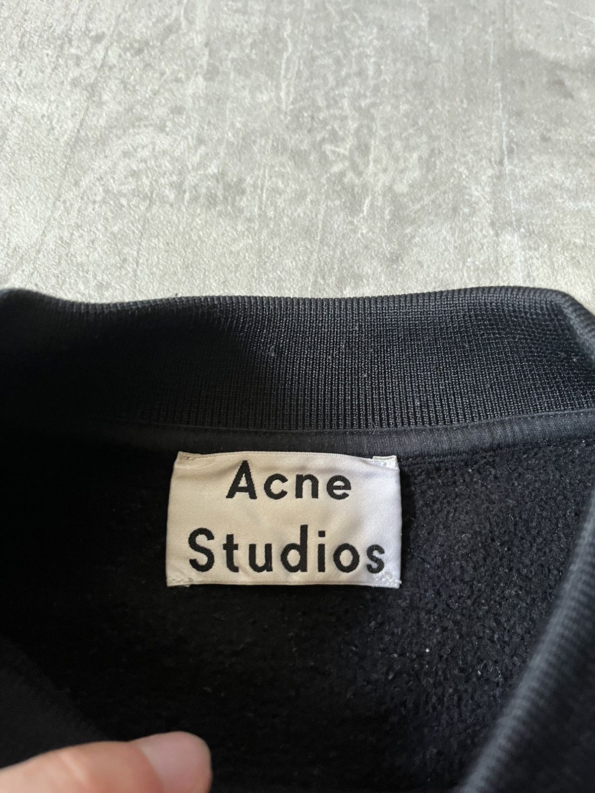 Acne Studios Acne Studios A/W 15 Please Note! black boxy sweatshirt Size US S / EU 44-46 / 1 - 6 Thumbnail