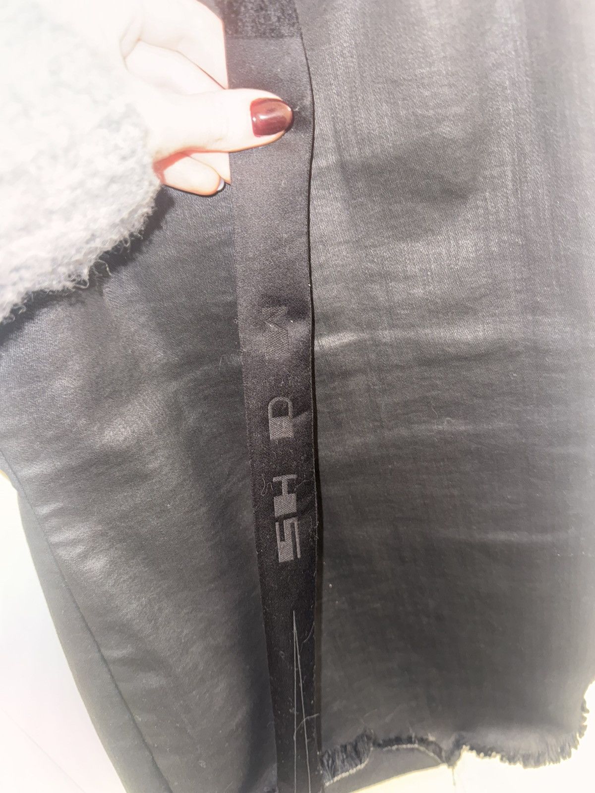 Rick Owens Drkshdw Rick Owens DRKSHDW Black Wax Denim Tank Top Size S / US 4 / IT 40 - 5 Thumbnail