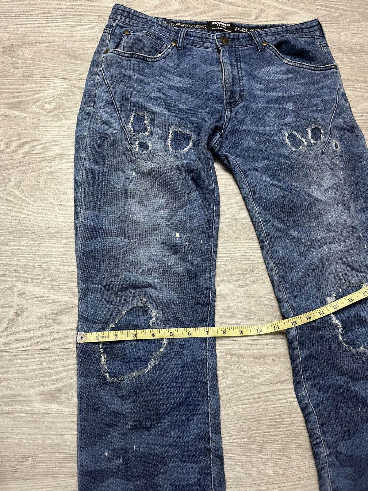 Number (N)ine Number Nine x 1PIU1UGUALE3 Distressed Pants Size US 32 / EU 48 - 11 Thumbnail