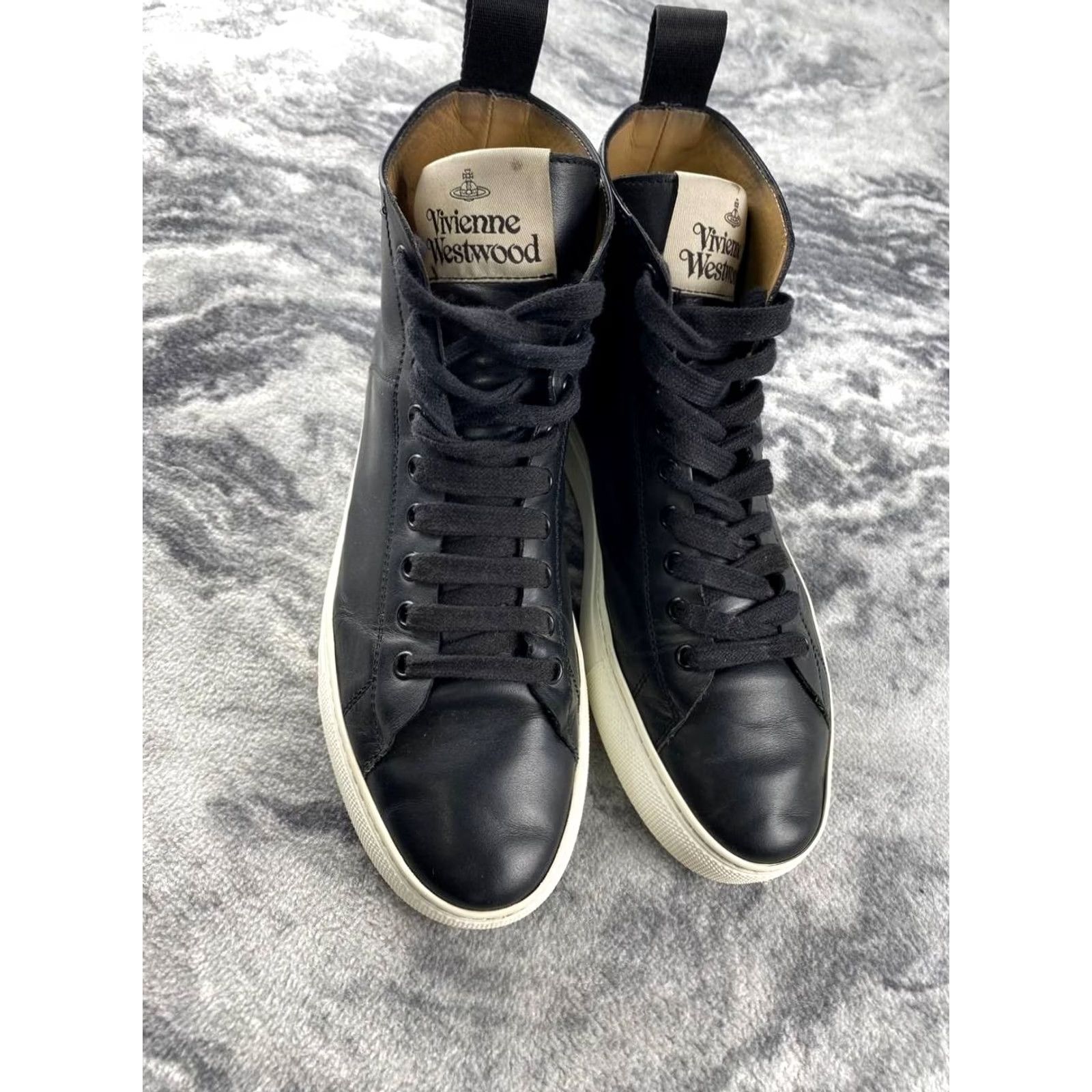 Vivienne Westwood Vivienne Westwood Leather Sneakers Men Size 40 Black Size US 10 / EU 43 - 3 Thumbnail