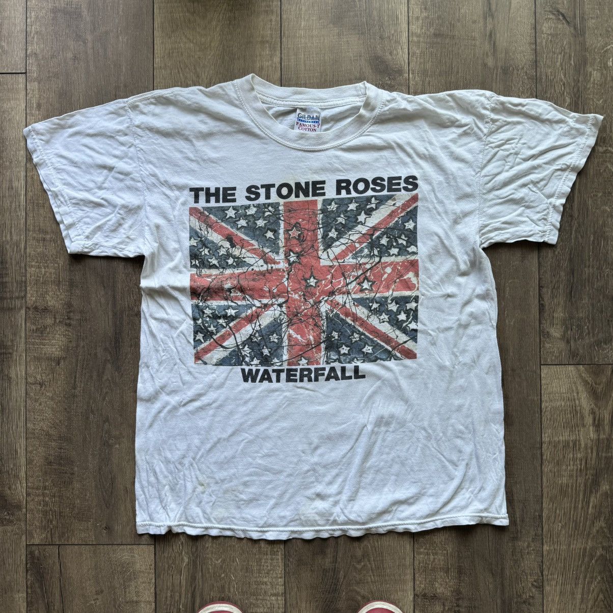 Band Tees × Japanese Brand × Vintage 90s The Stone Roses Waterfall Psychodelic Vintage Tee Shirt Size US L / EU 52-54 / 3 - 4 Thumbnail