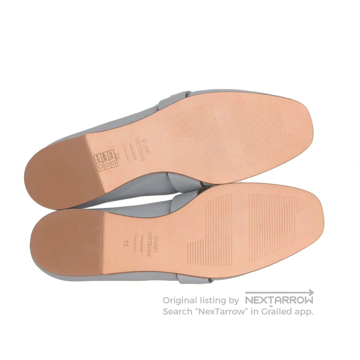 Stuart Weitzman Stuart Weitzman Sheepskin Gold Buckle Flats. Size US 5 / IT 35 - 5 Thumbnail