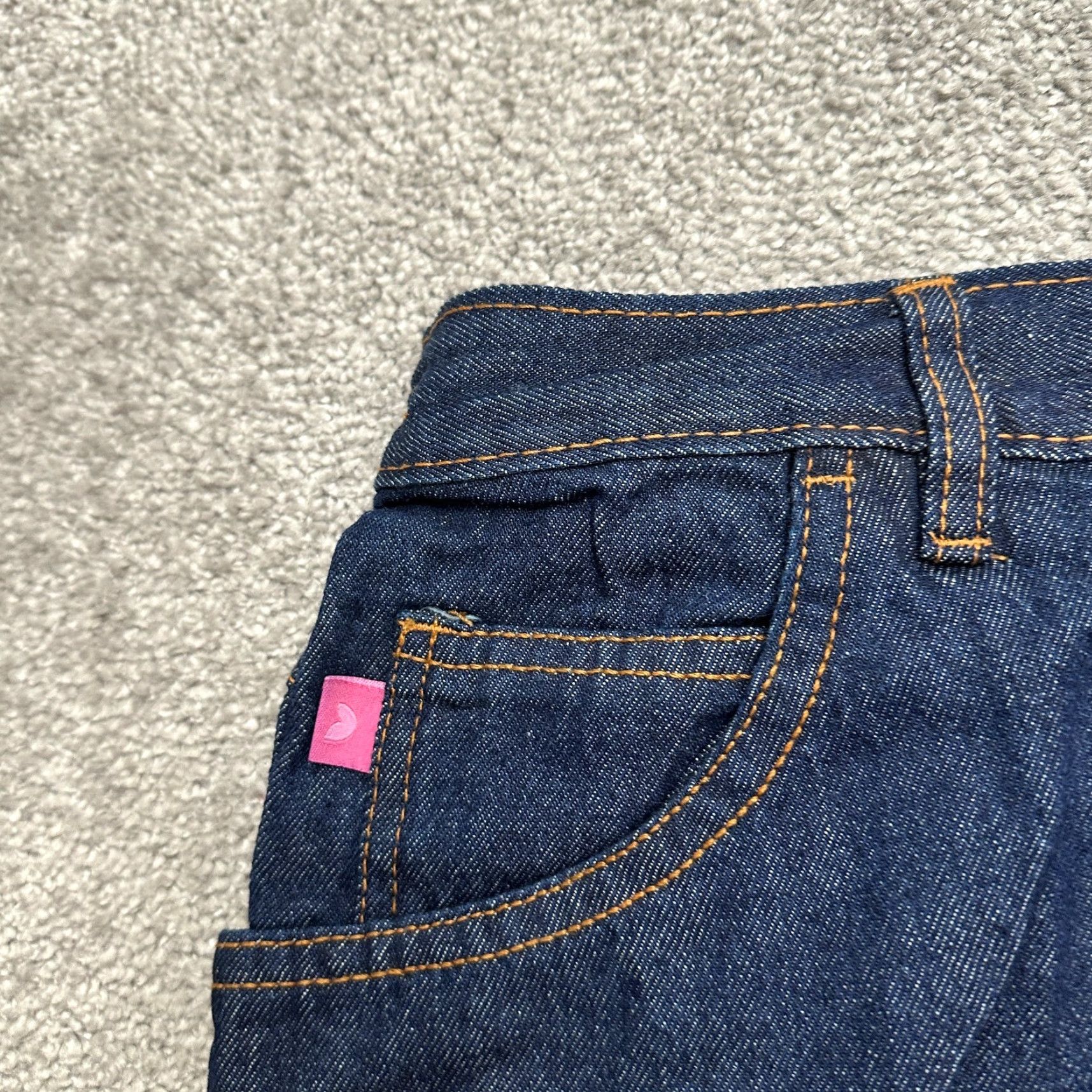 Vintage WOMAN WITHIN Denim Jeans Womens 26T Tall 42x35 Blue Elastic Classic Fit 5-Pocket Straight High Rise Size 26" / US 2 / IT 38 - 4 Thumbnail